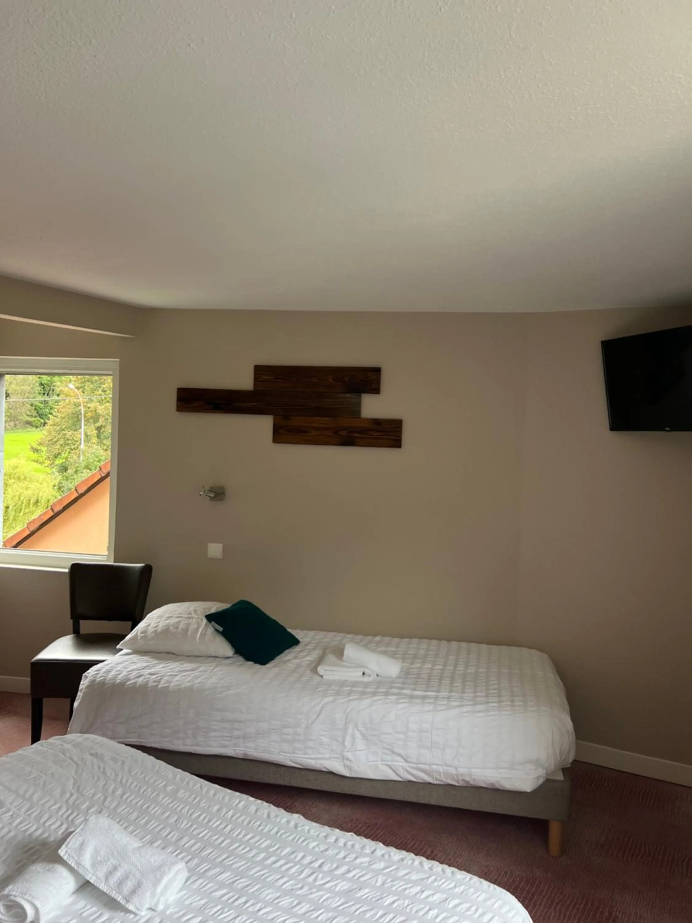 Bed in Hôtel Restaurant Valneige