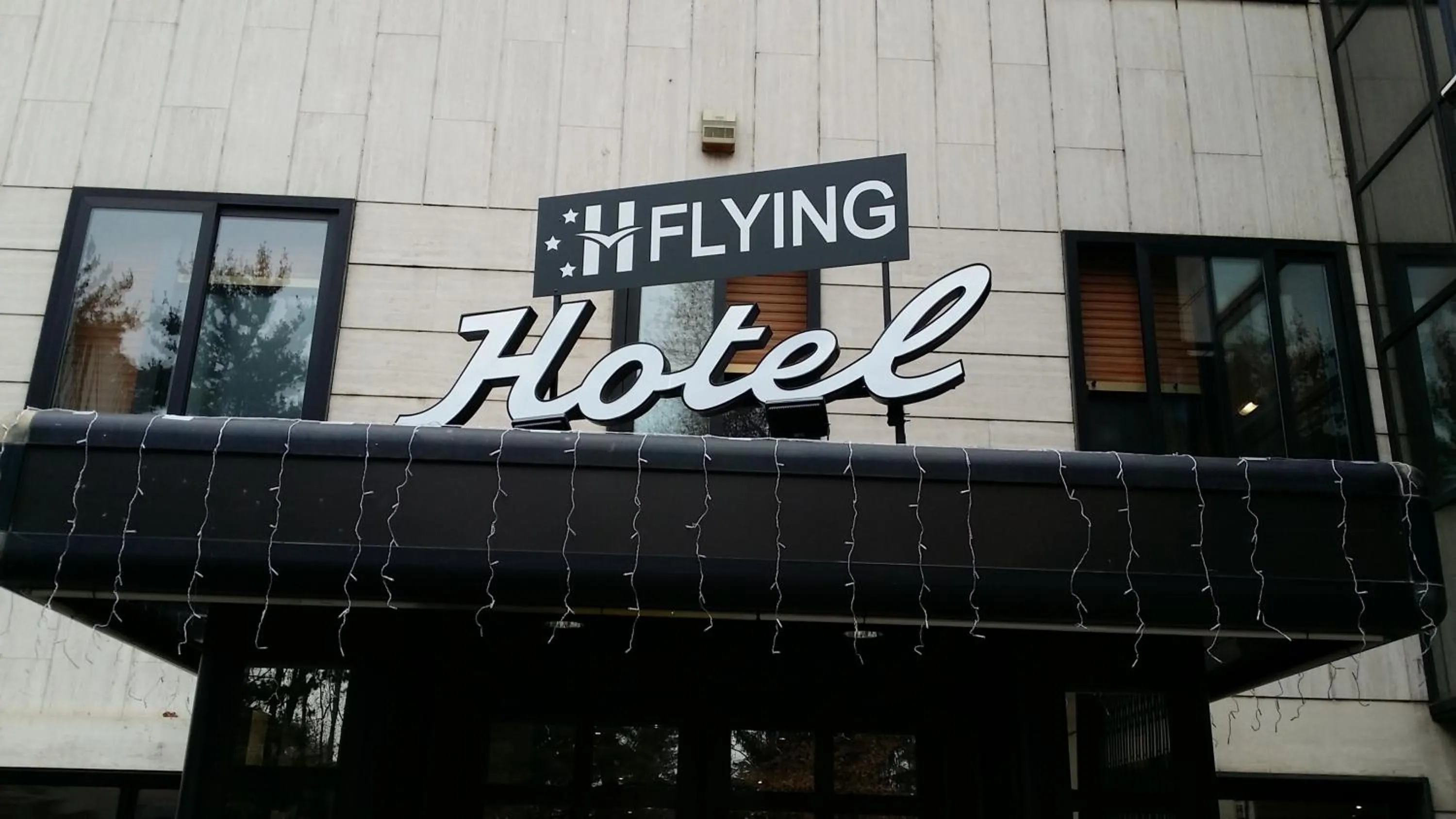 Facade/entrance in Flying Hotel