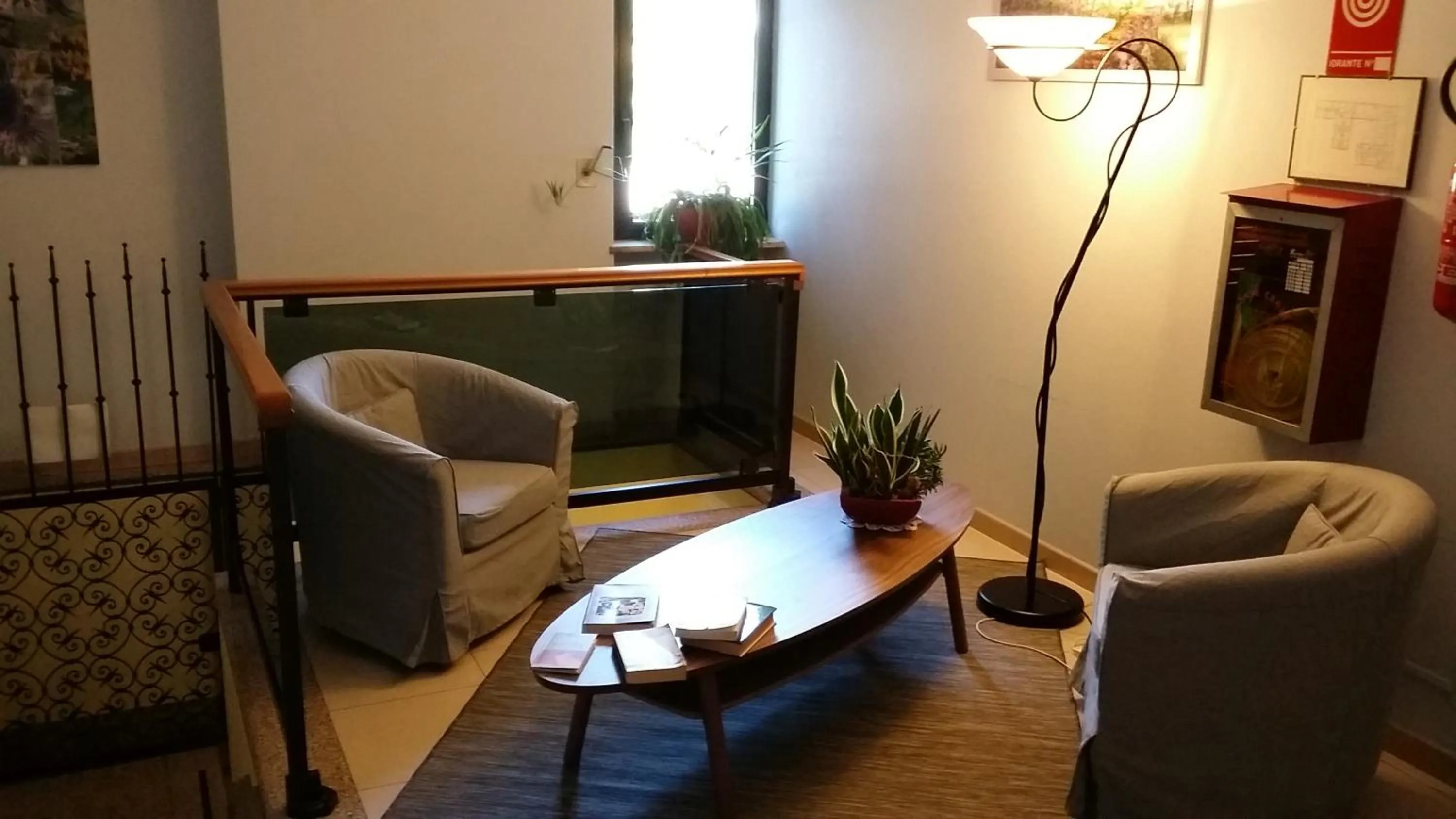 Seating area in Flying Hotel