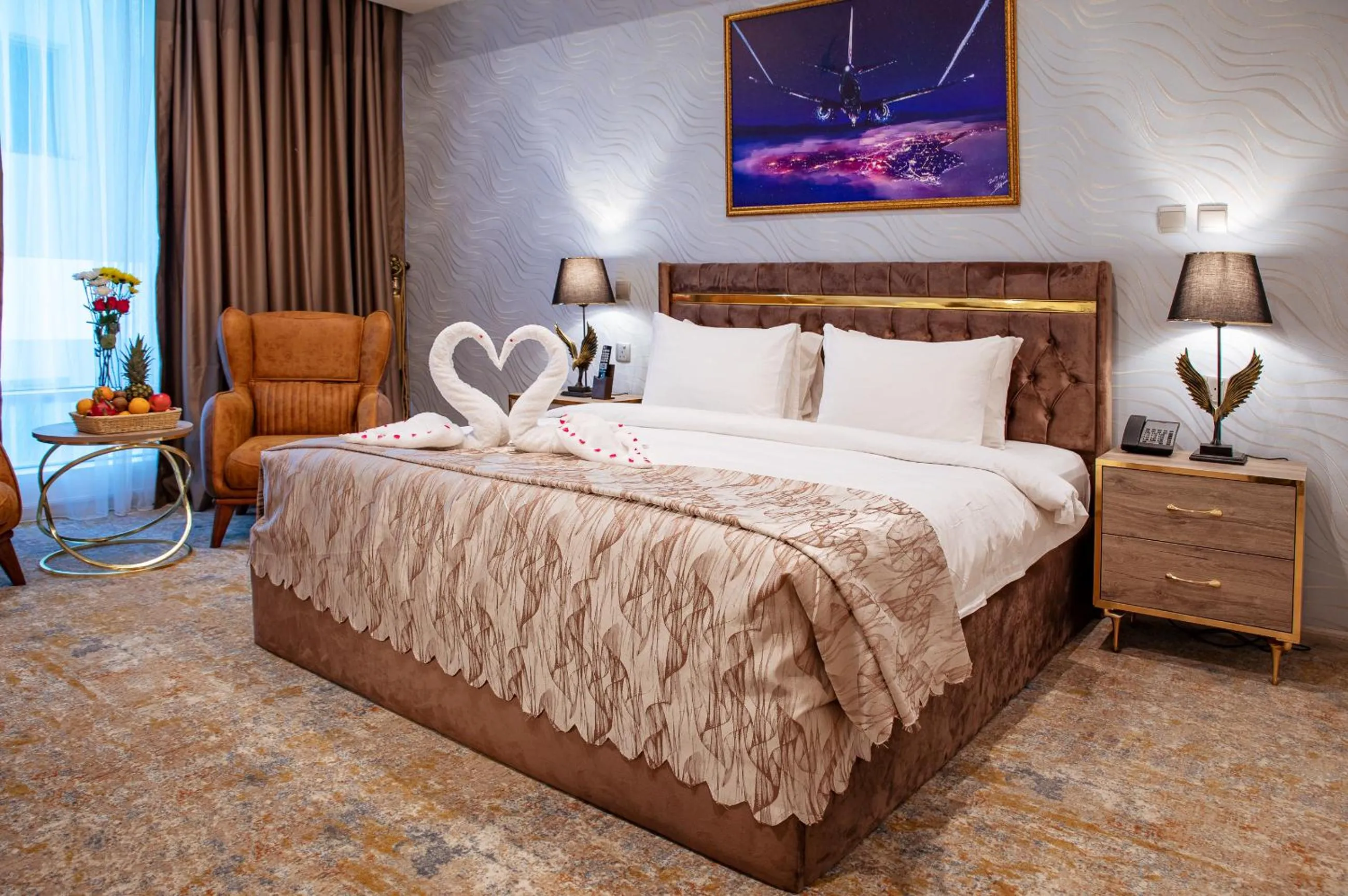 Bed in Al Mansour Plaza Hotel