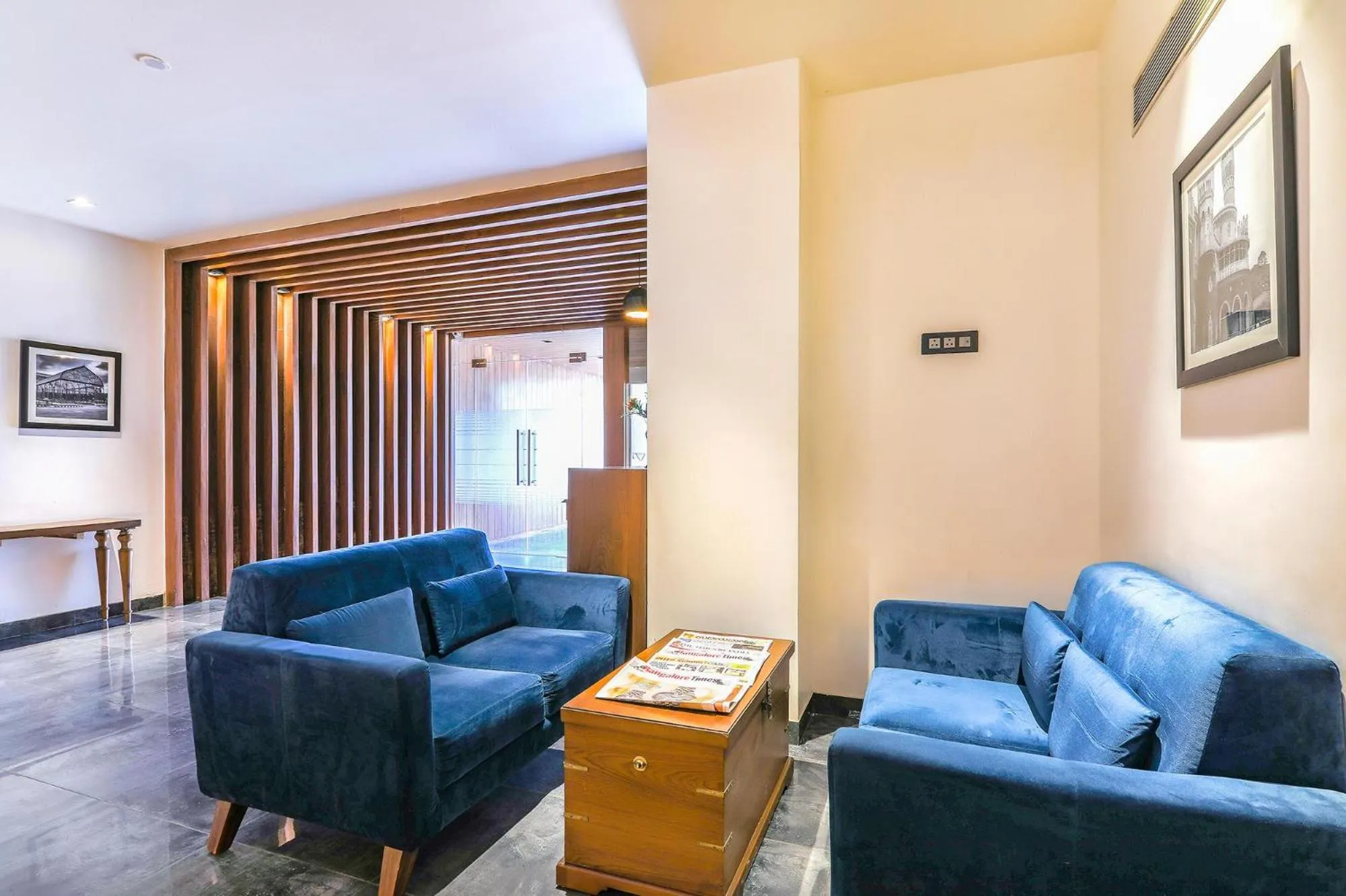 Seating area in FabHotel High Rise Suites - Nr Marathahalli Bridge