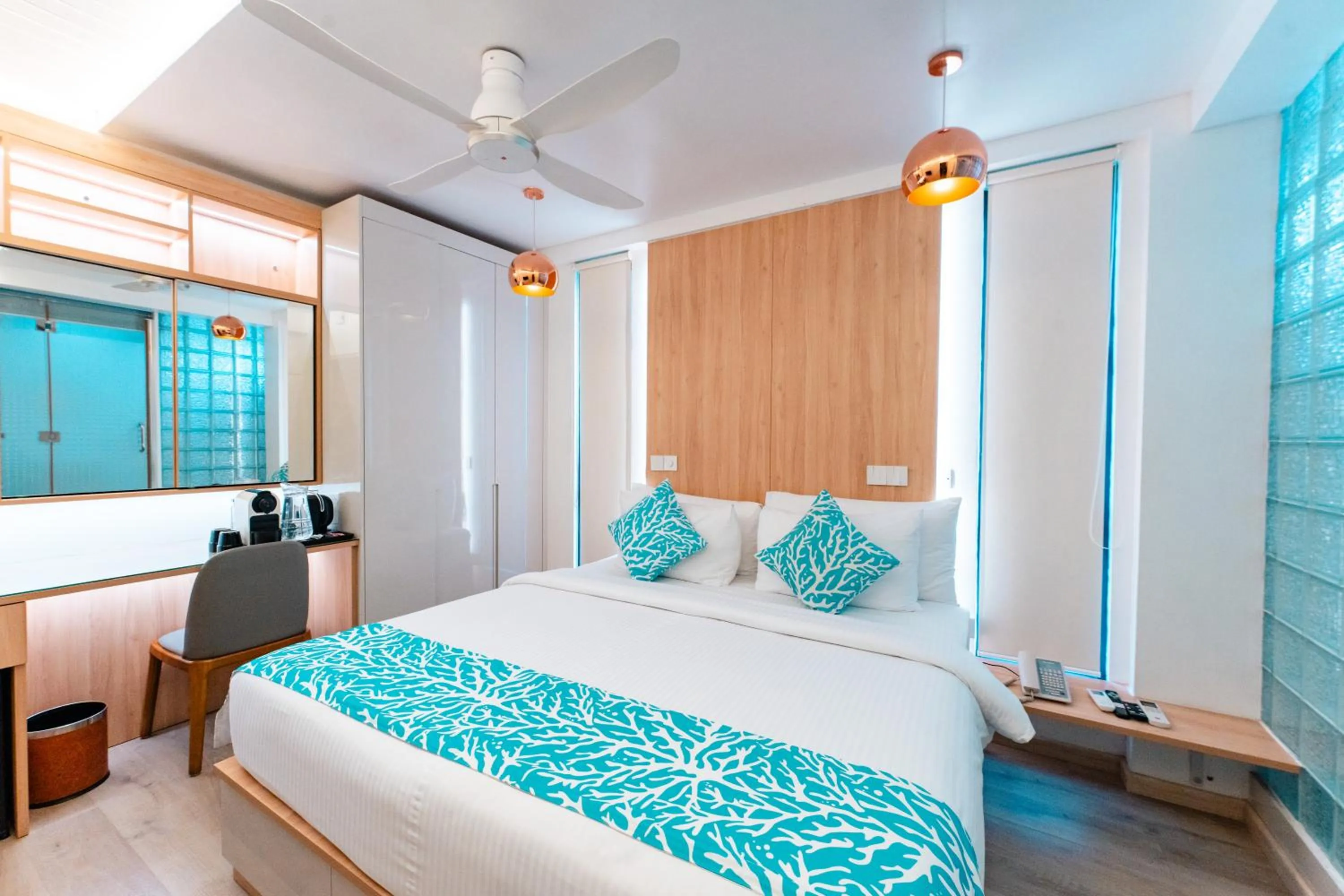 Bed in Hotel Star Shell