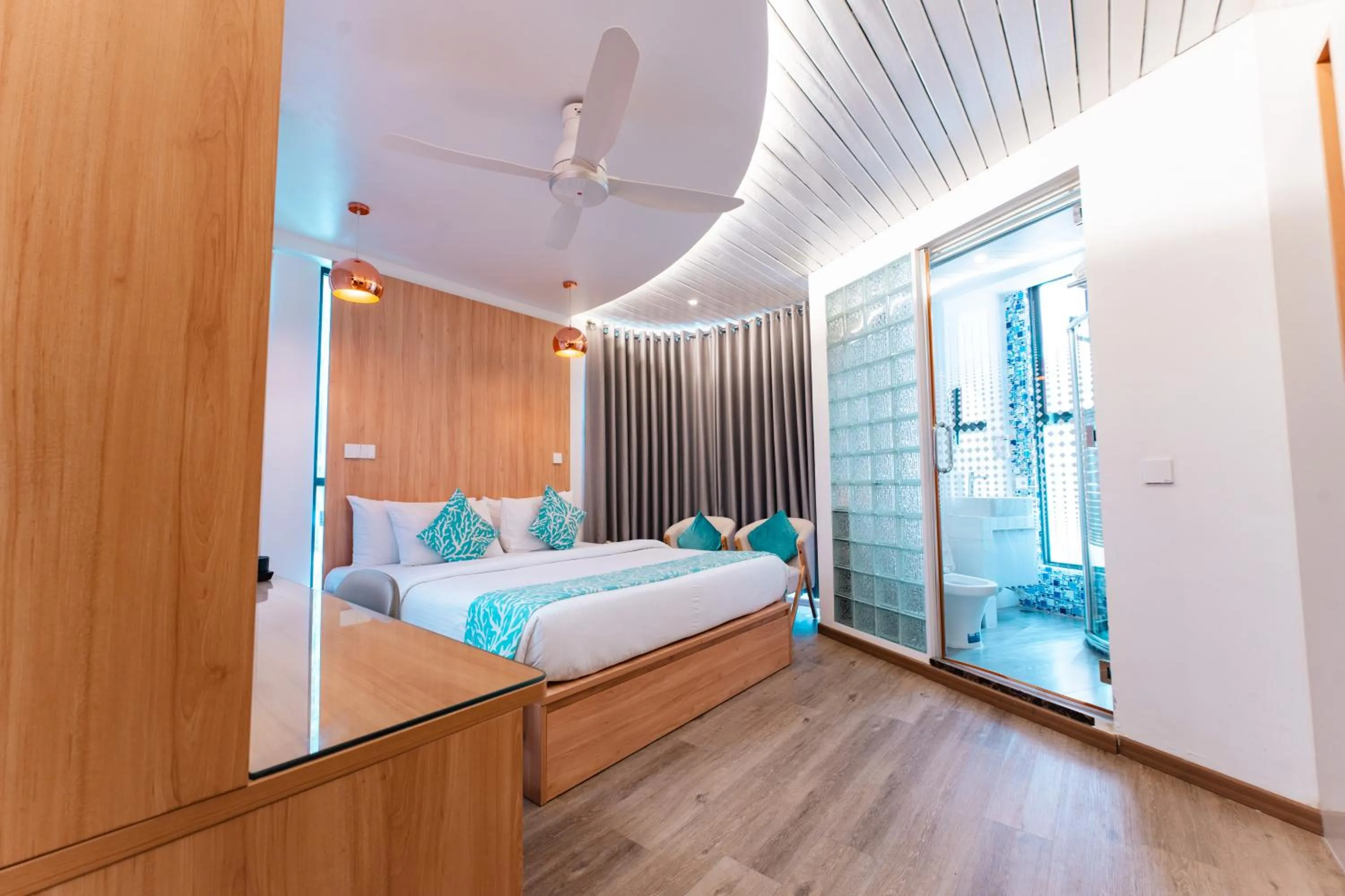 Bed in Hotel Star Shell