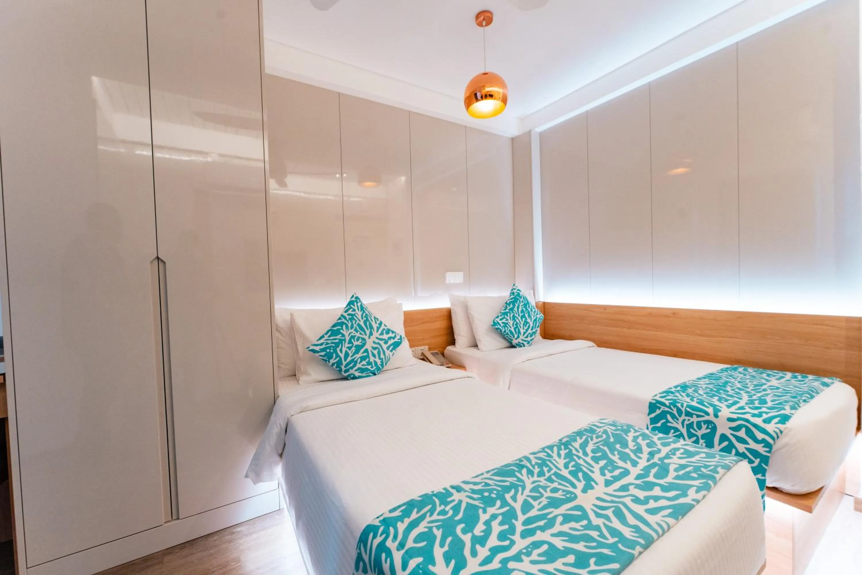 Bed in Hotel Star Shell