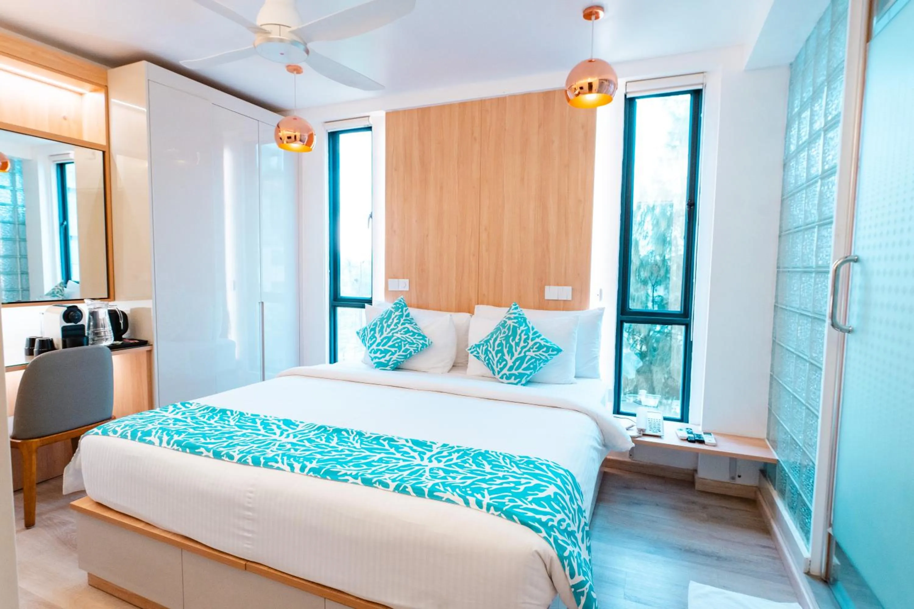 Bed in Hotel Star Shell