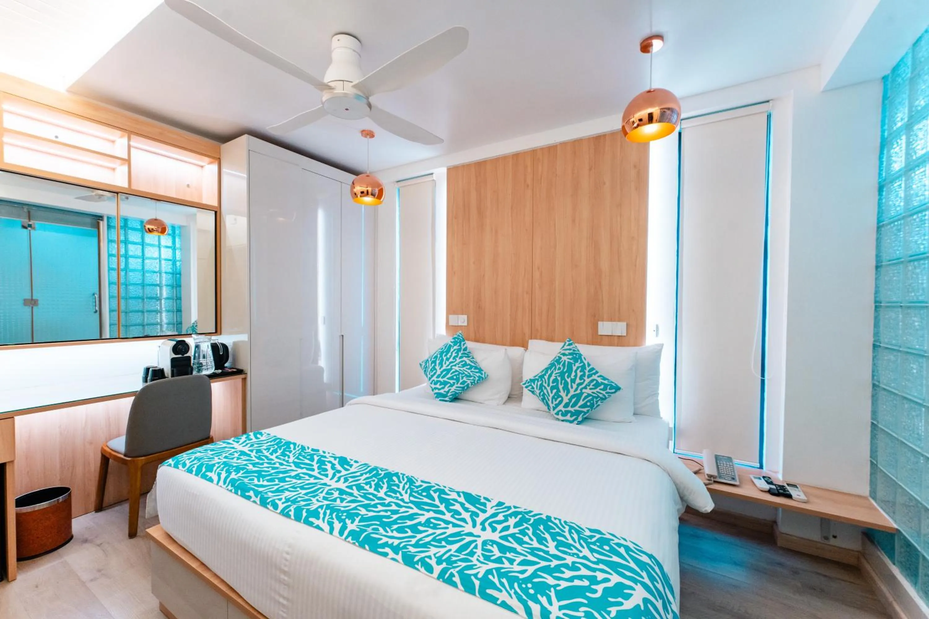 Bed in Hotel Star Shell