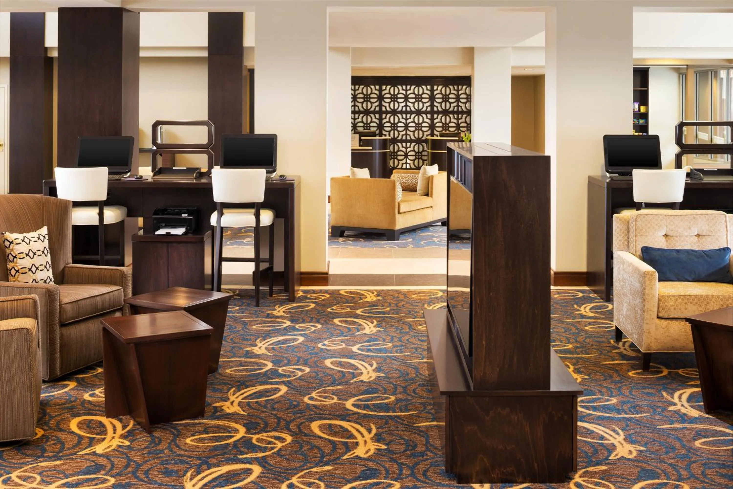 Lobby or reception in Sheraton Hartford South