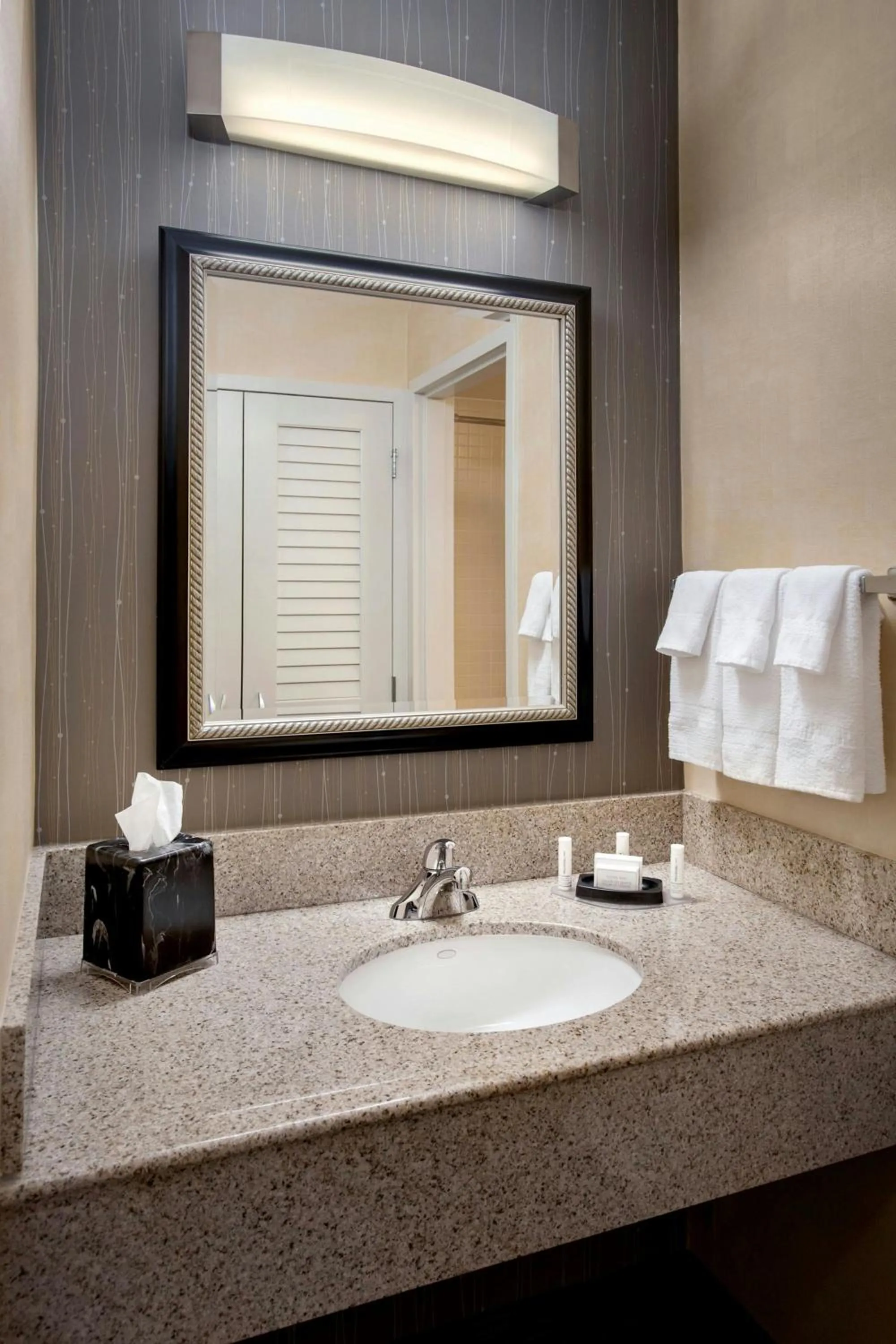 Bathroom in Courtyard By Marriott Hartford Windsor Airport