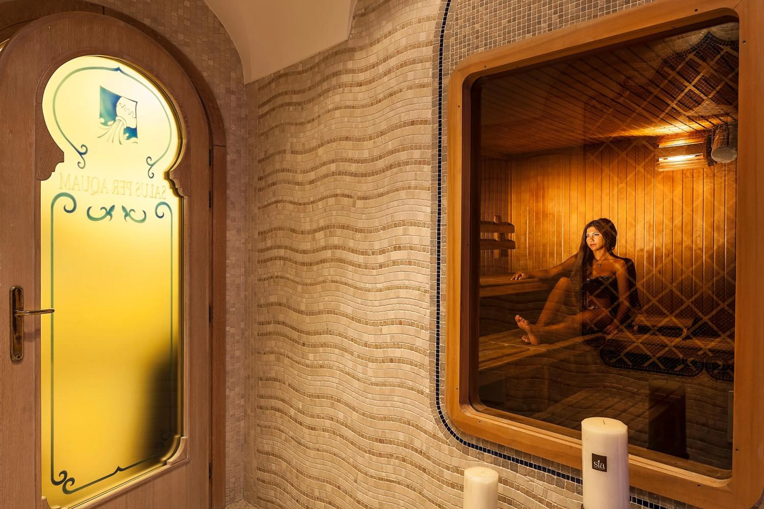 Sauna in Sorriso Thermae Resort & Spa