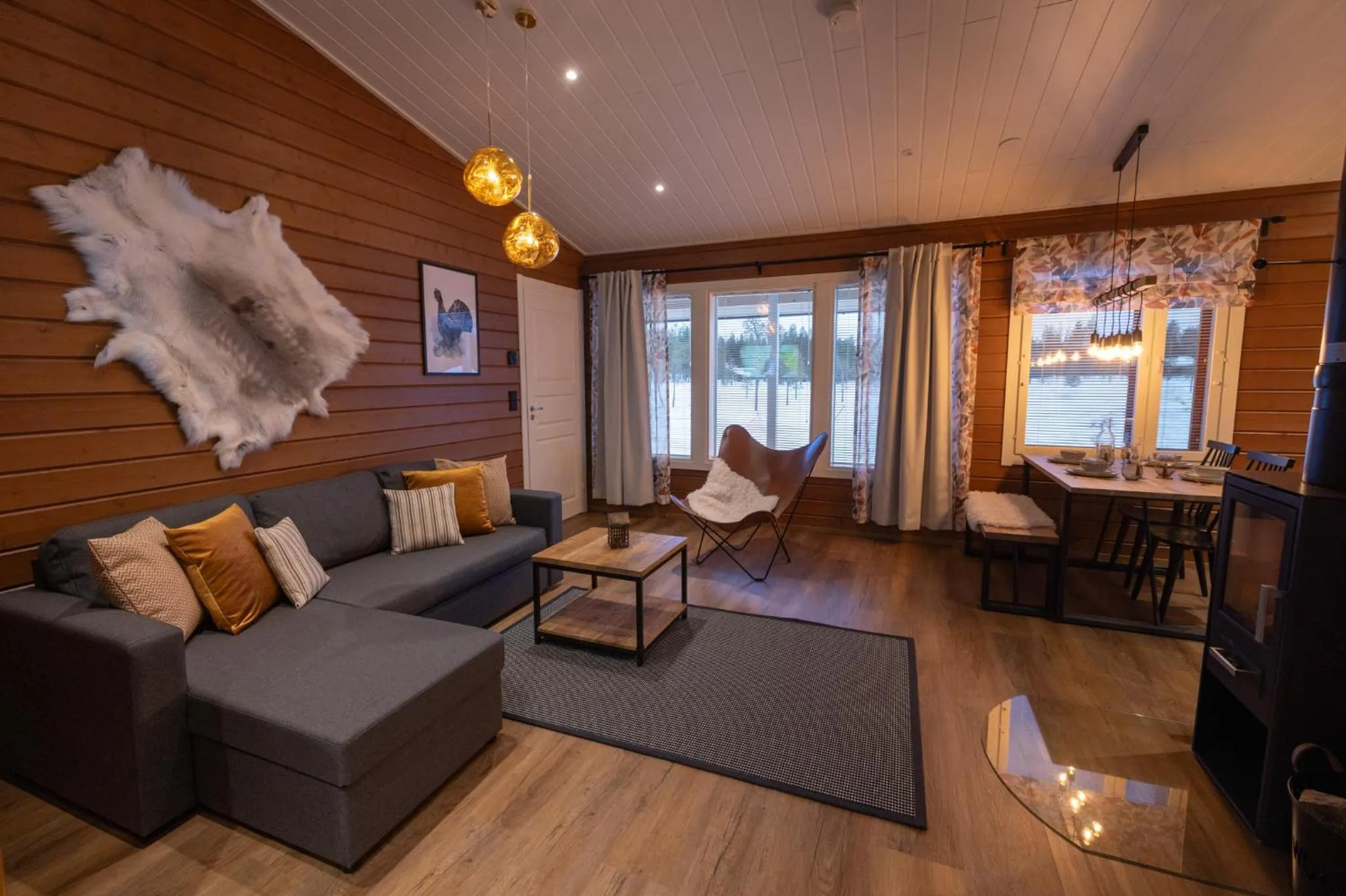 Living room in Sallatunturin Tuvat