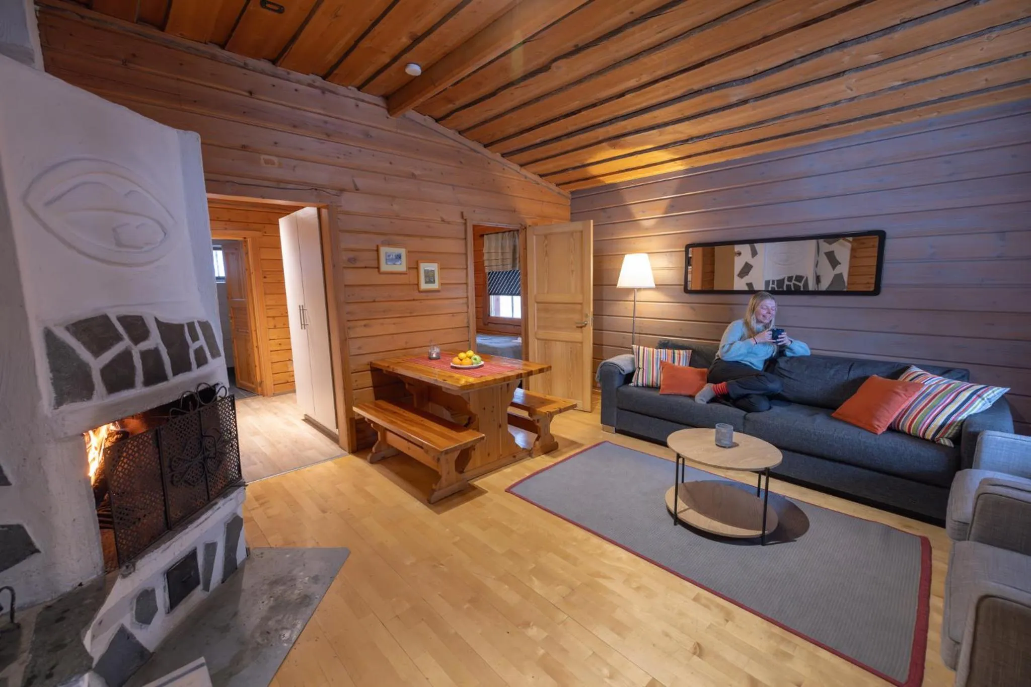 Living room in Sallatunturin Tuvat