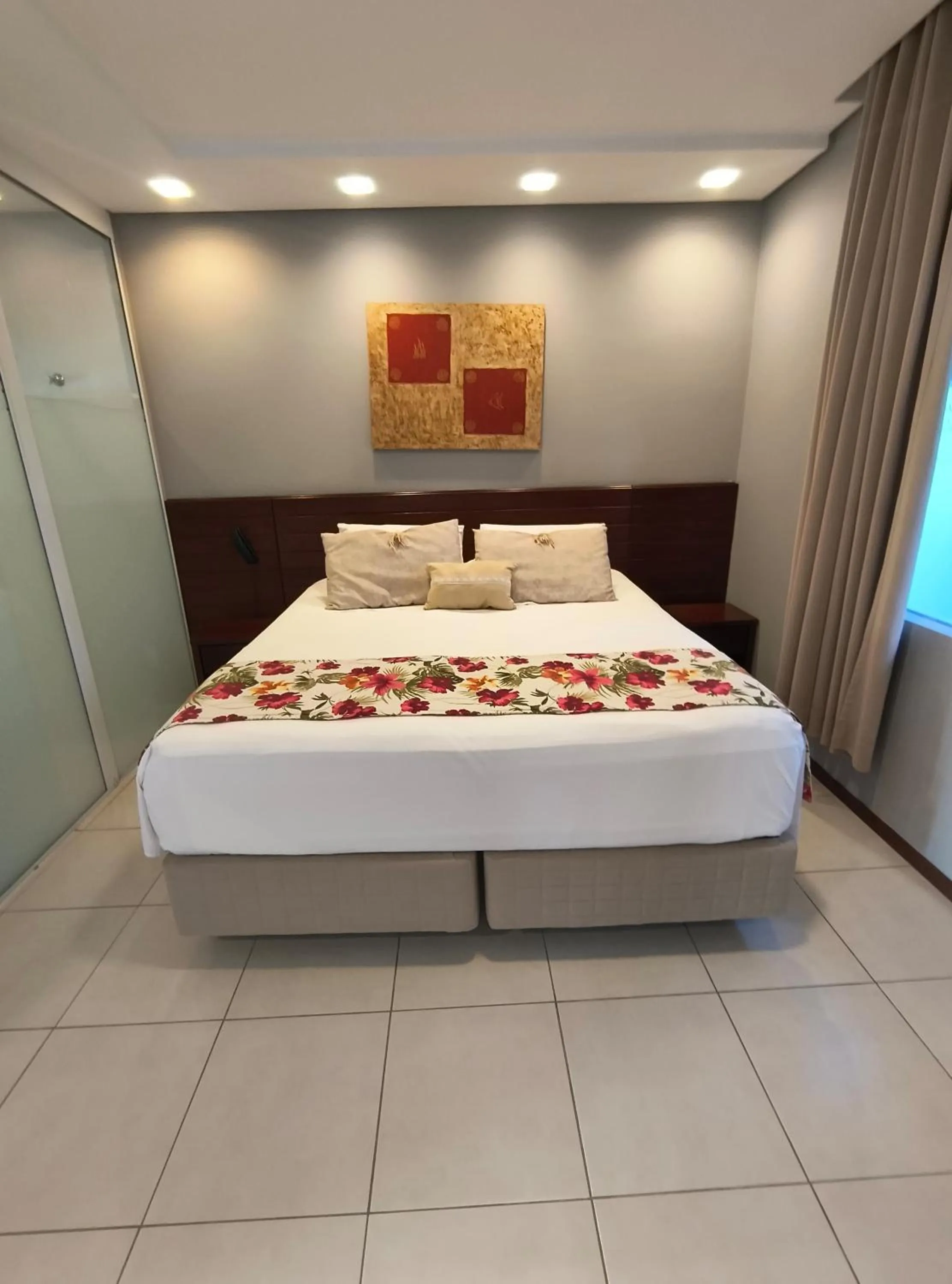 Bed in Hotel Sete Ilhas