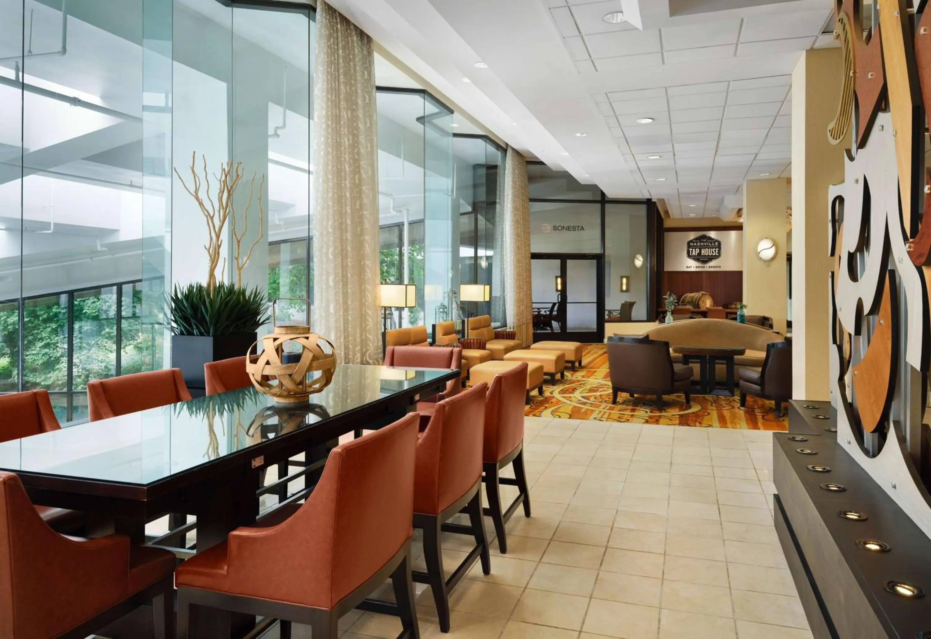 Lobby or reception in Sonesta Nashville Airport
