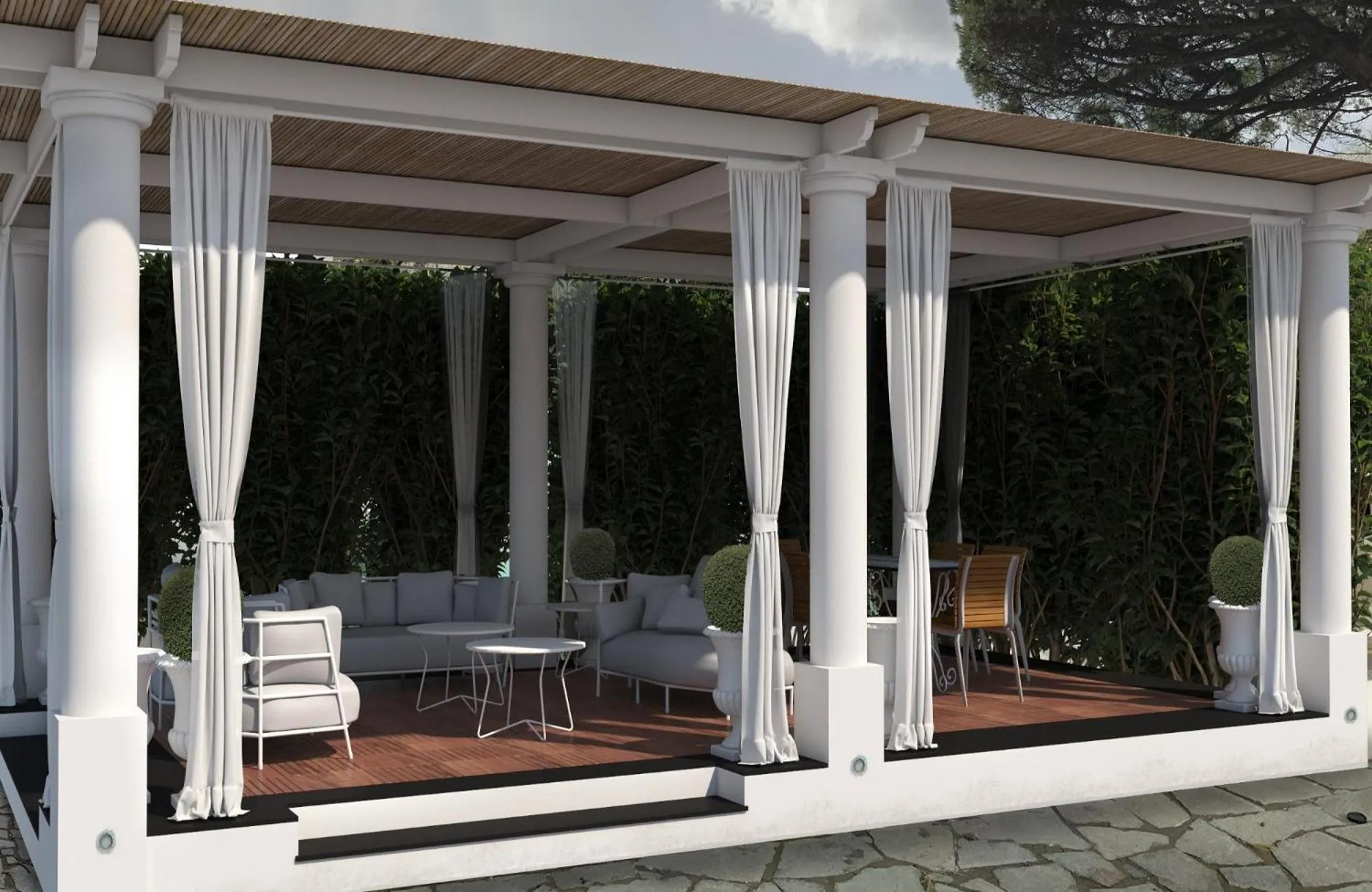 Patio in LHP Suite Capri Villa La Giara