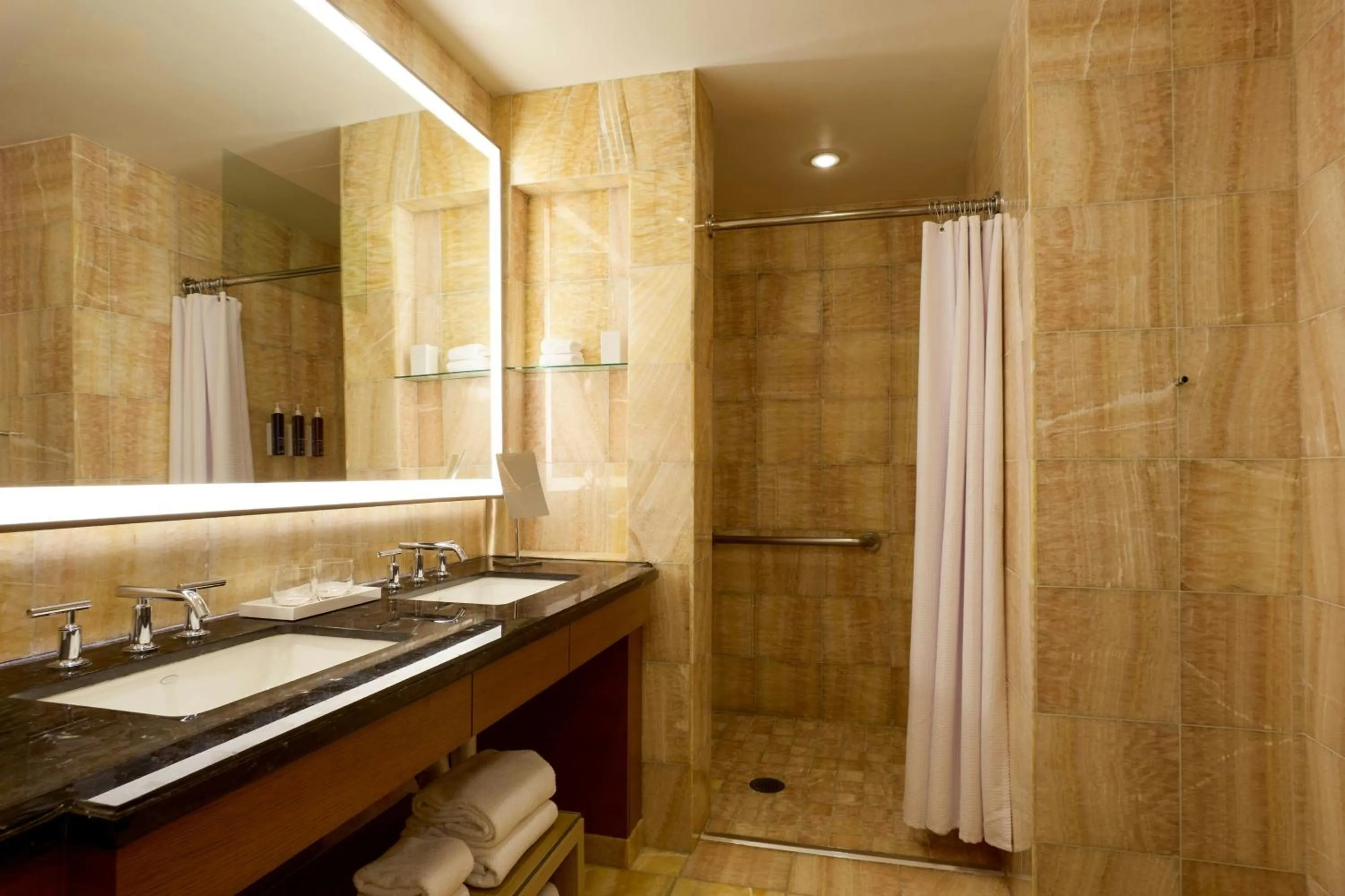 Bathroom in Renaissance Schaumburg Convention Center Hotel