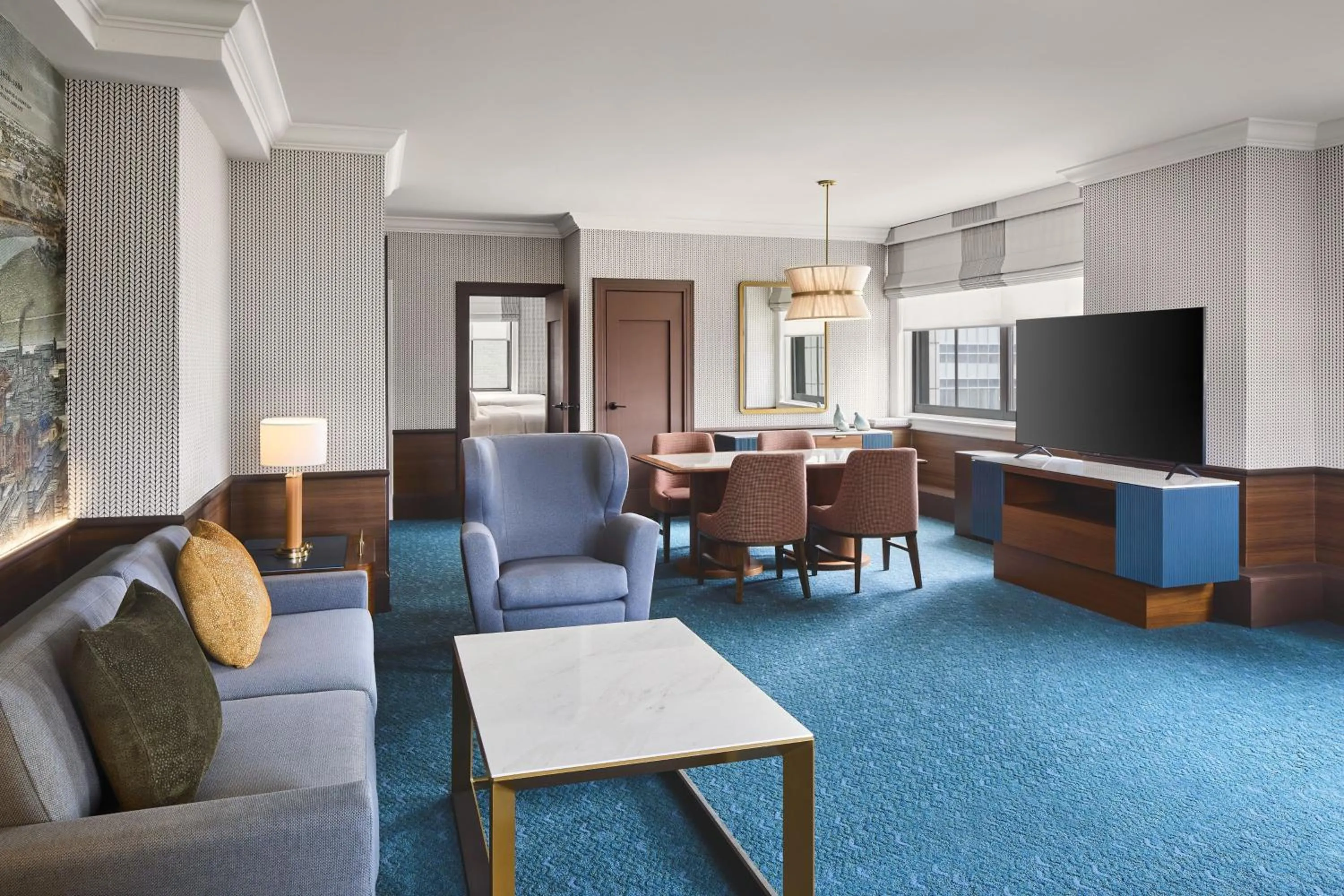 Photo of the whole room in Hotel Cleveland Autograph Collection