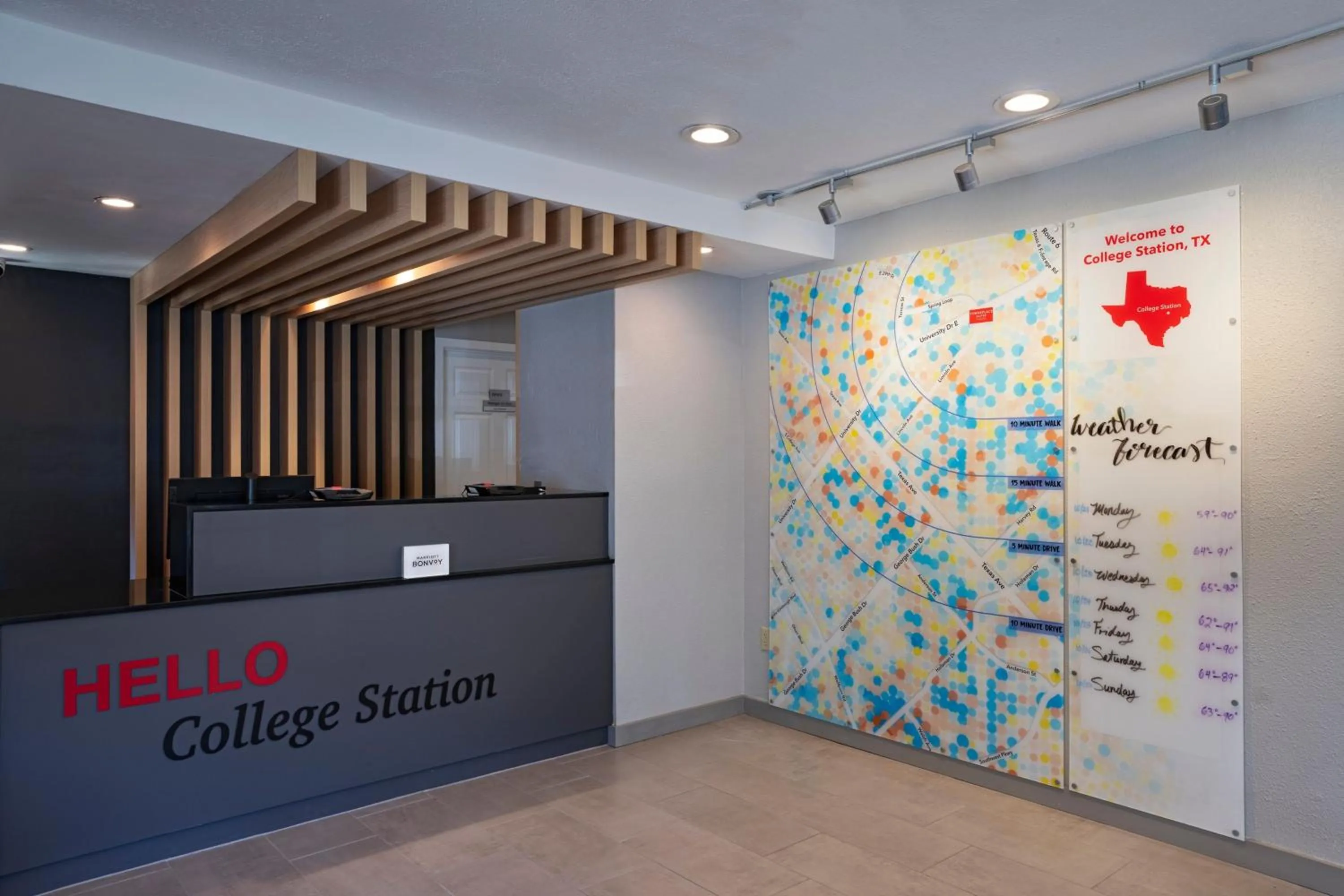Lobby or reception in TownePlace Suites by Marriott College Station