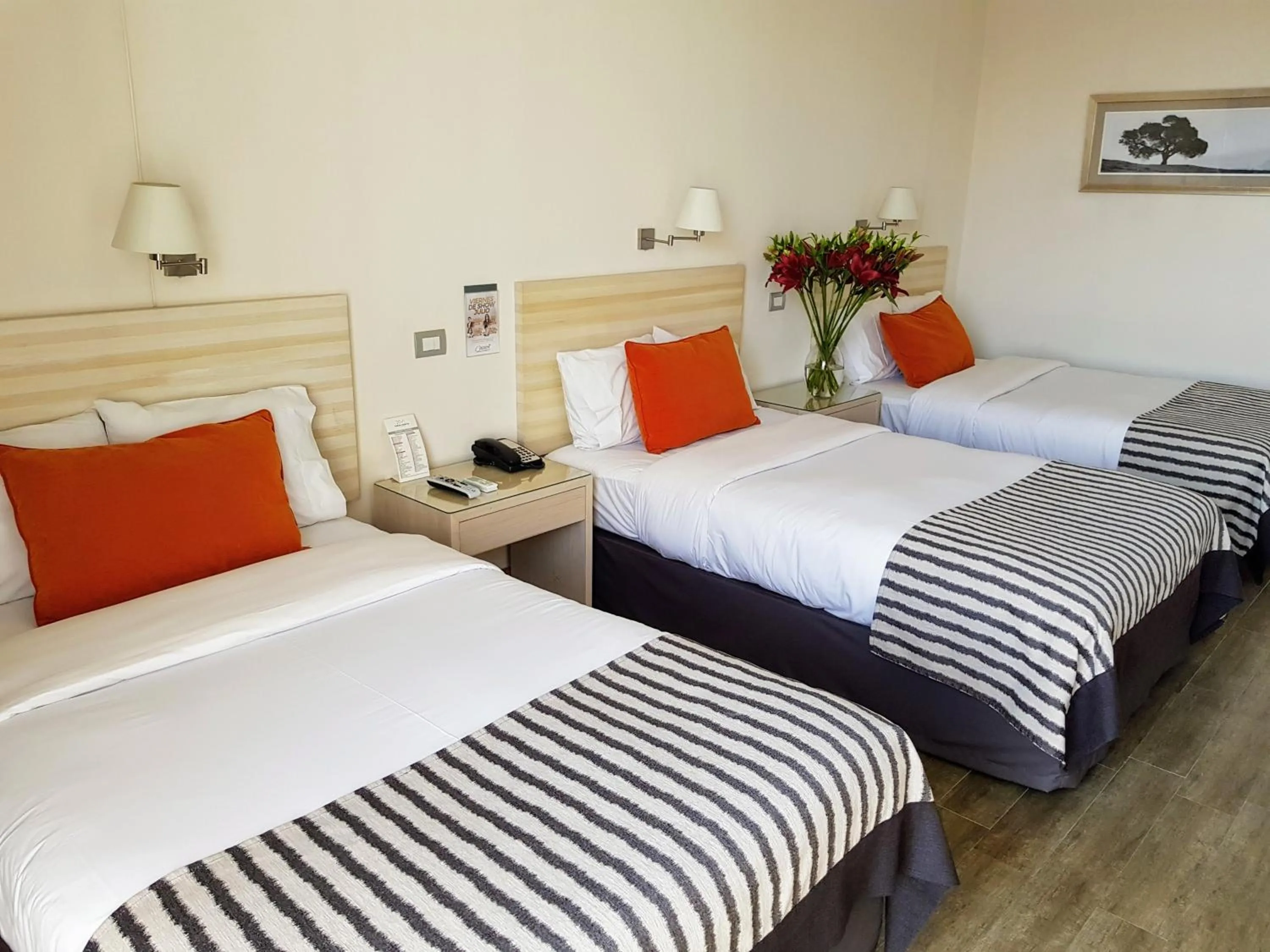 Bed in Hotel Casino Talca