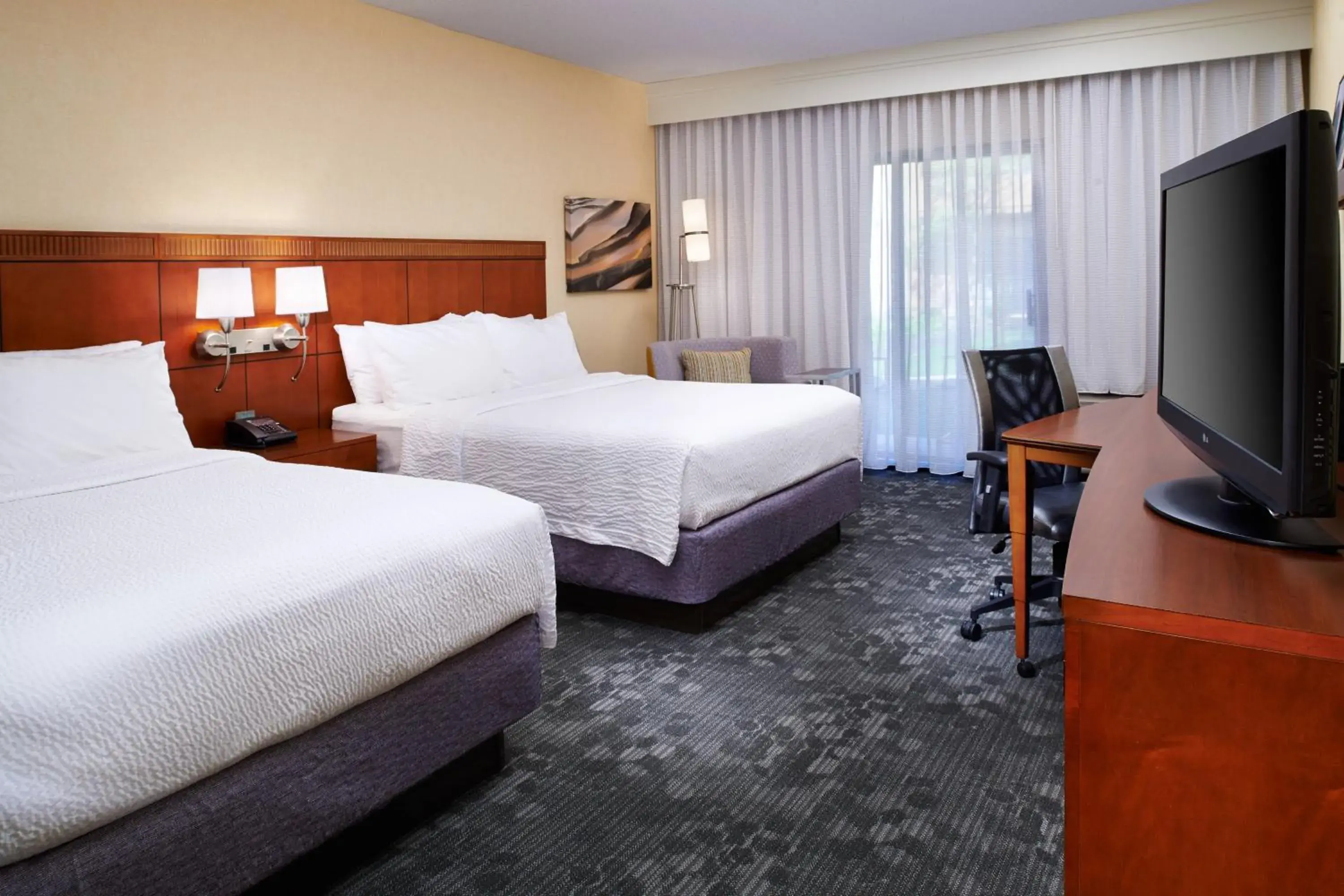 Queen Room with Two Queen Beds - Hearing Accessible in Courtyard Columbus Dublin Queen Room with Two Queen Beds - Hearing Accessible in Courtyard Columbus Dublin