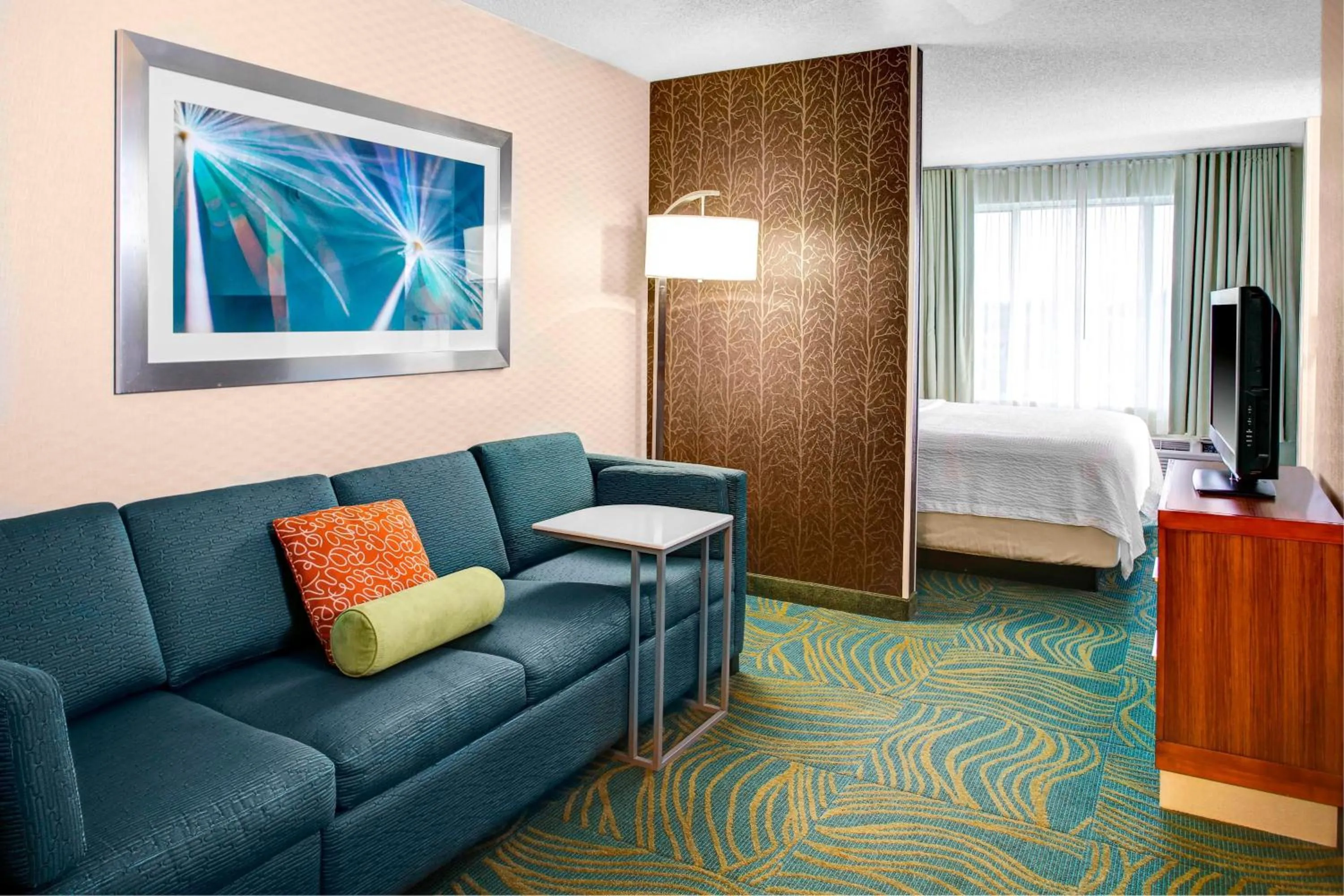 Photo of the whole room, Bed in SpringHill Suites Columbus Airport Gahanna