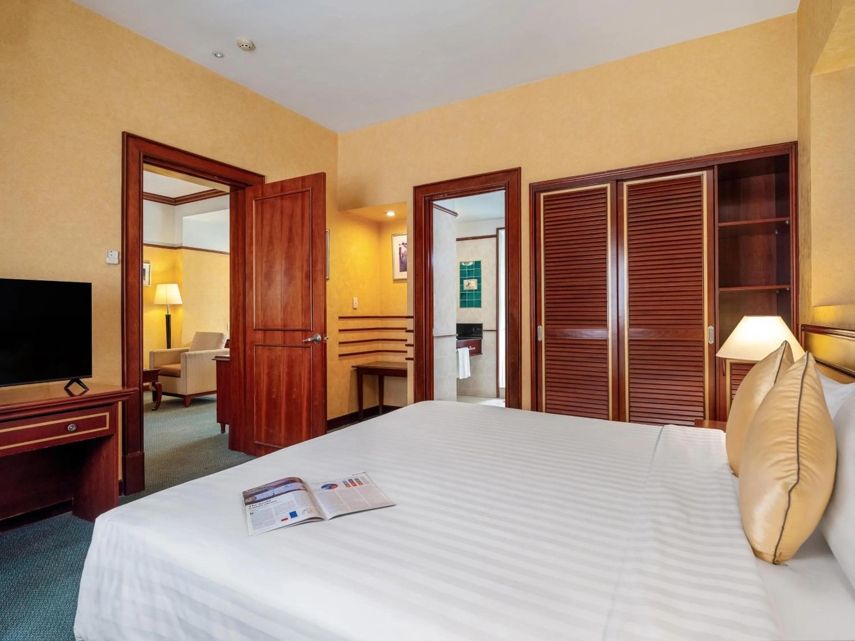 Bed in Bong Sen Hotel Saigon