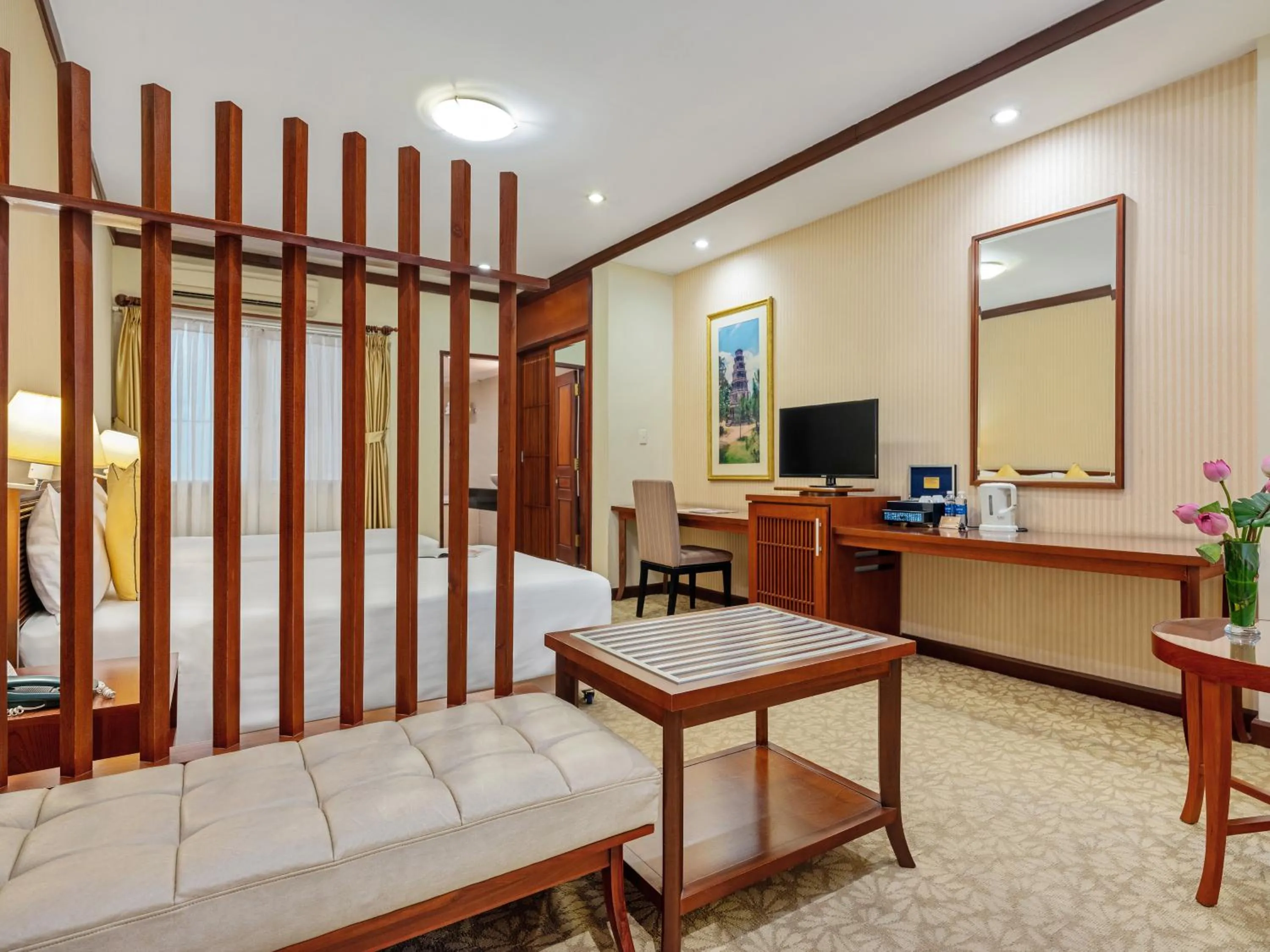 Bed in Bong Sen Hotel Saigon