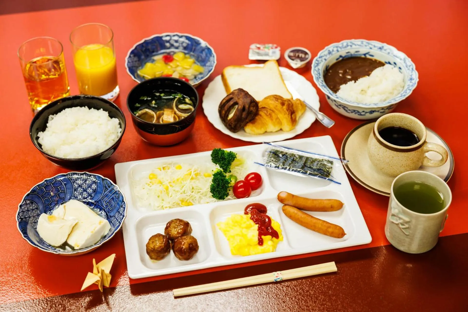Continental breakfast in Kyoto Ryokan SAKANOUE