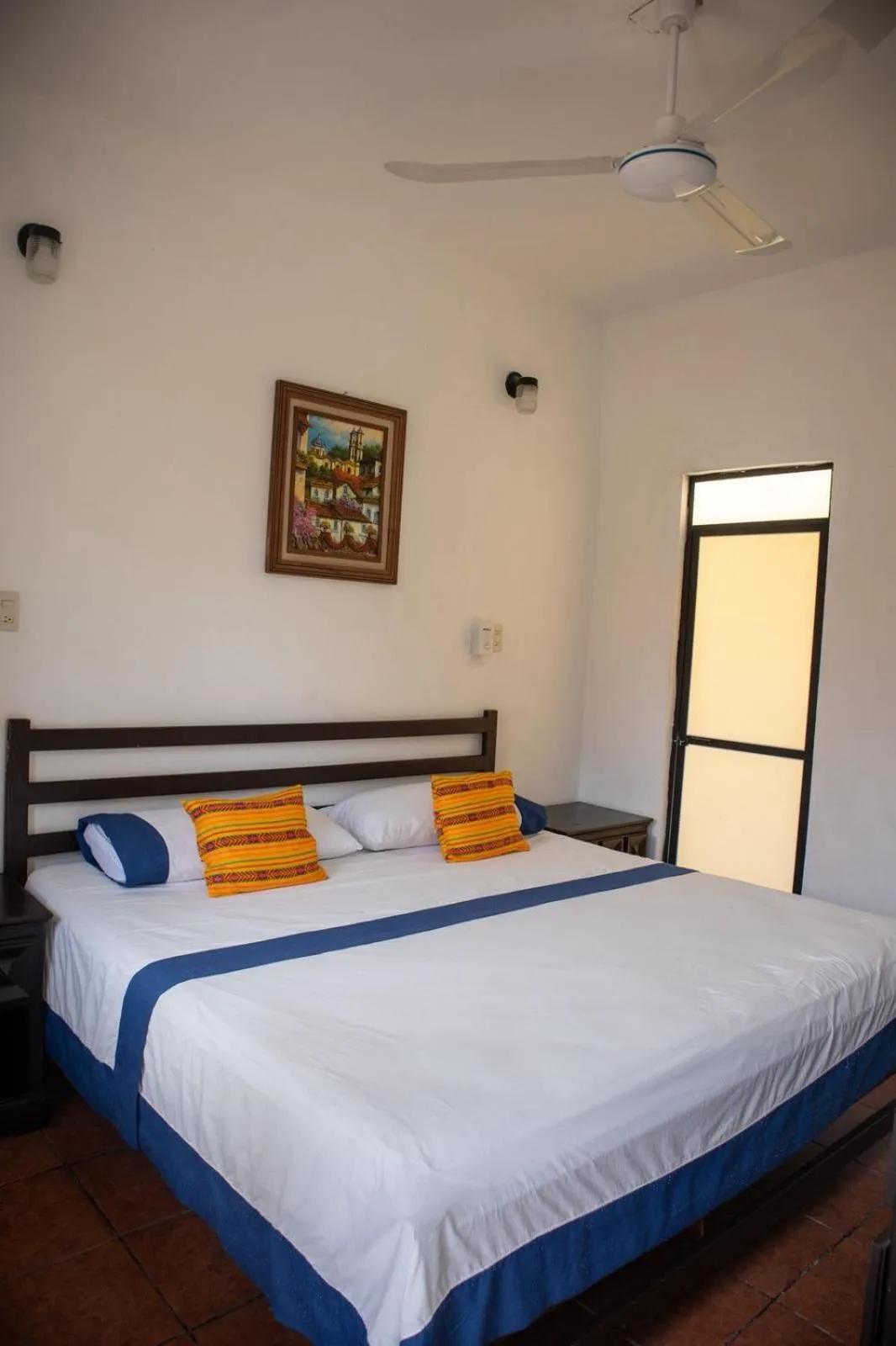 Bed in Hotel Casa Zoque Colonial