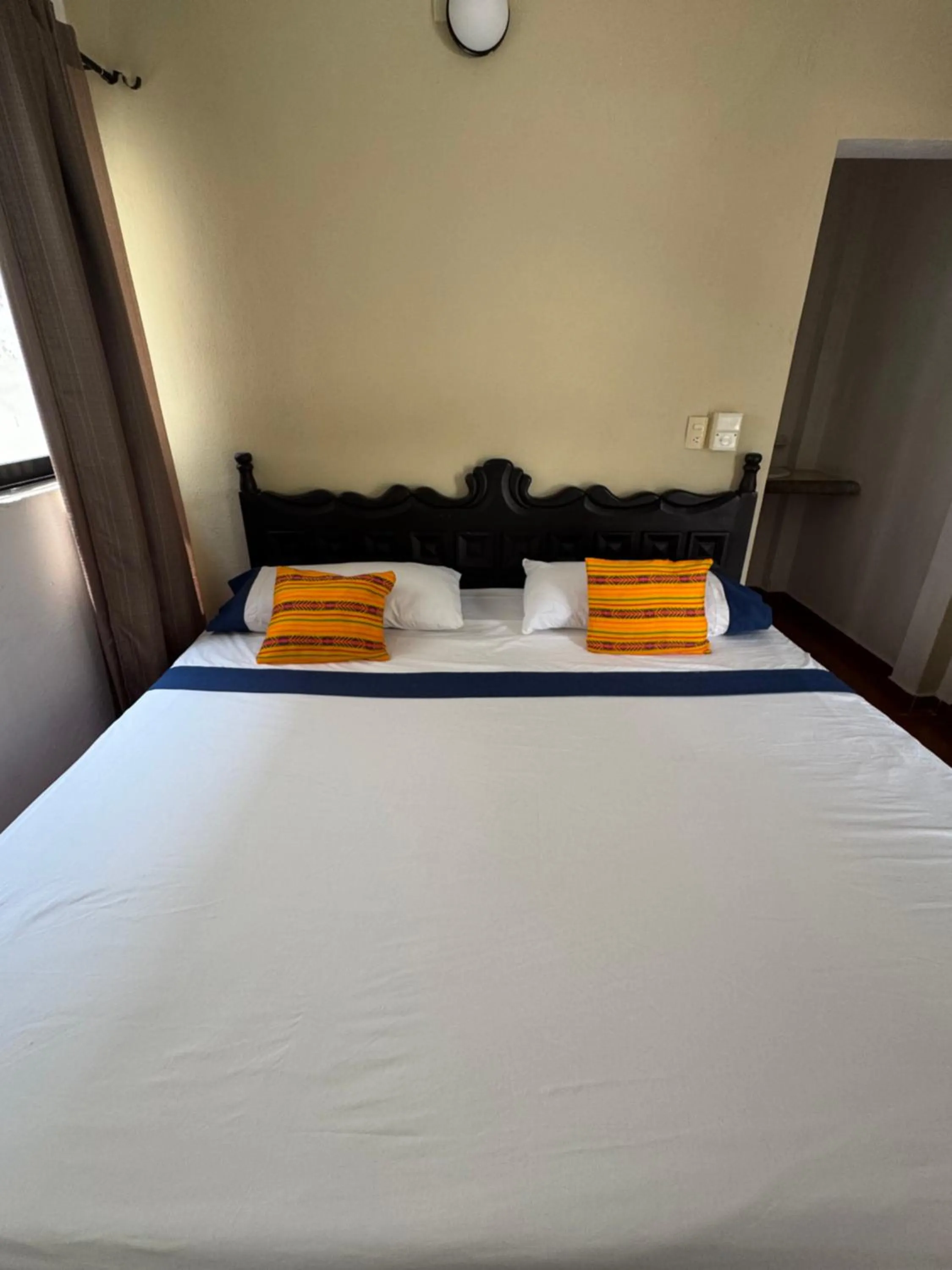 Bed in Hotel Casa Zoque Colonial