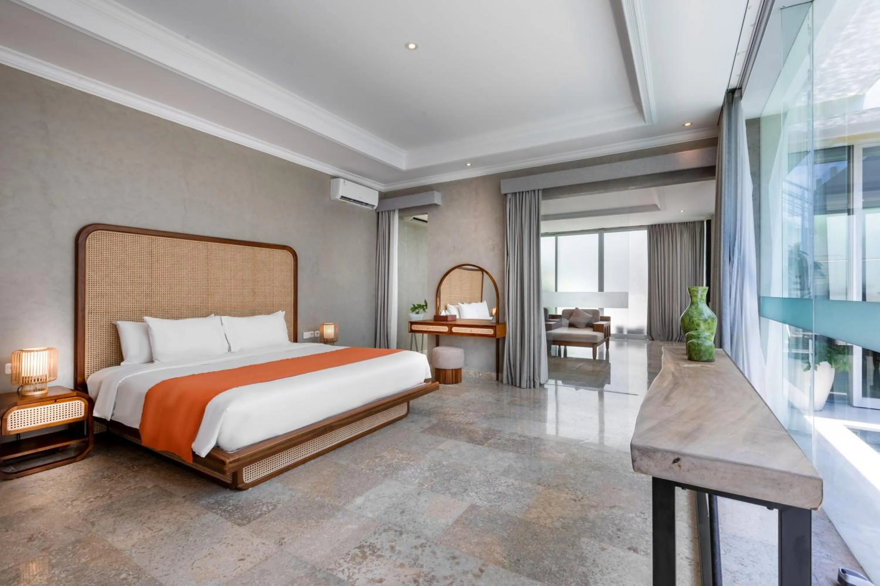 Bed in Nunamkhalu Private Villa and Spa