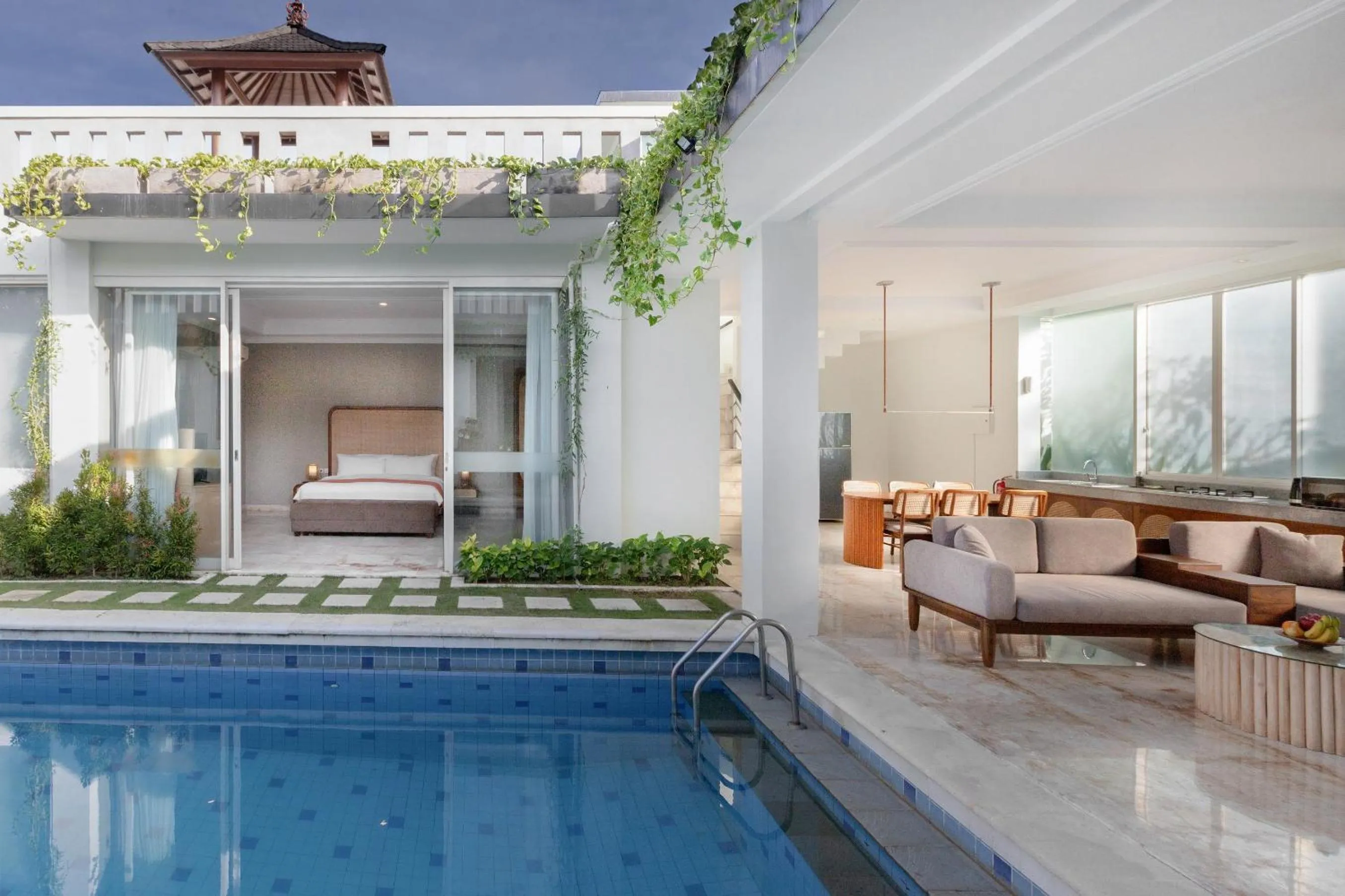 Pool view in Nunamkhalu Private Villa and Spa