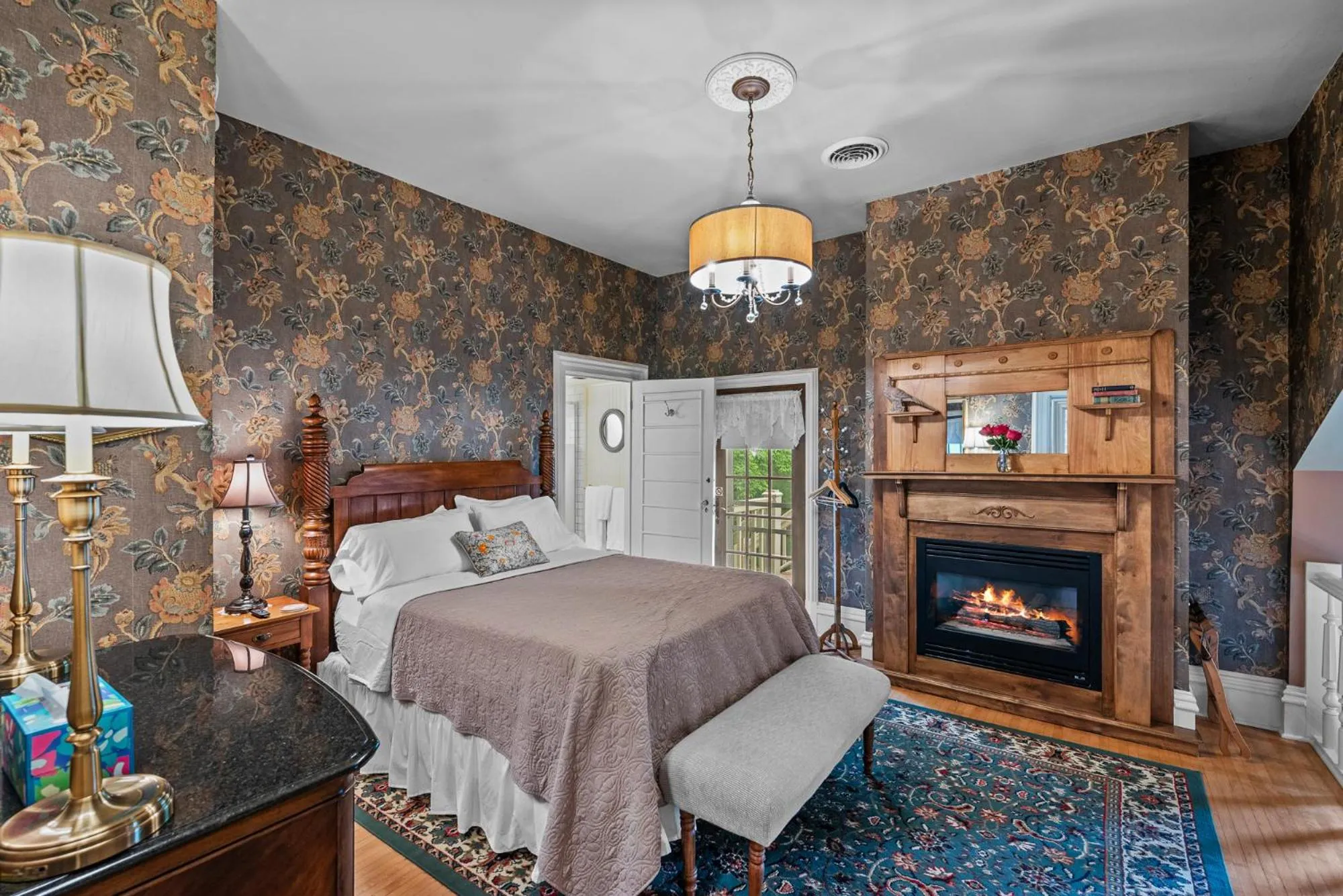 Bed in The Foxglove Inn