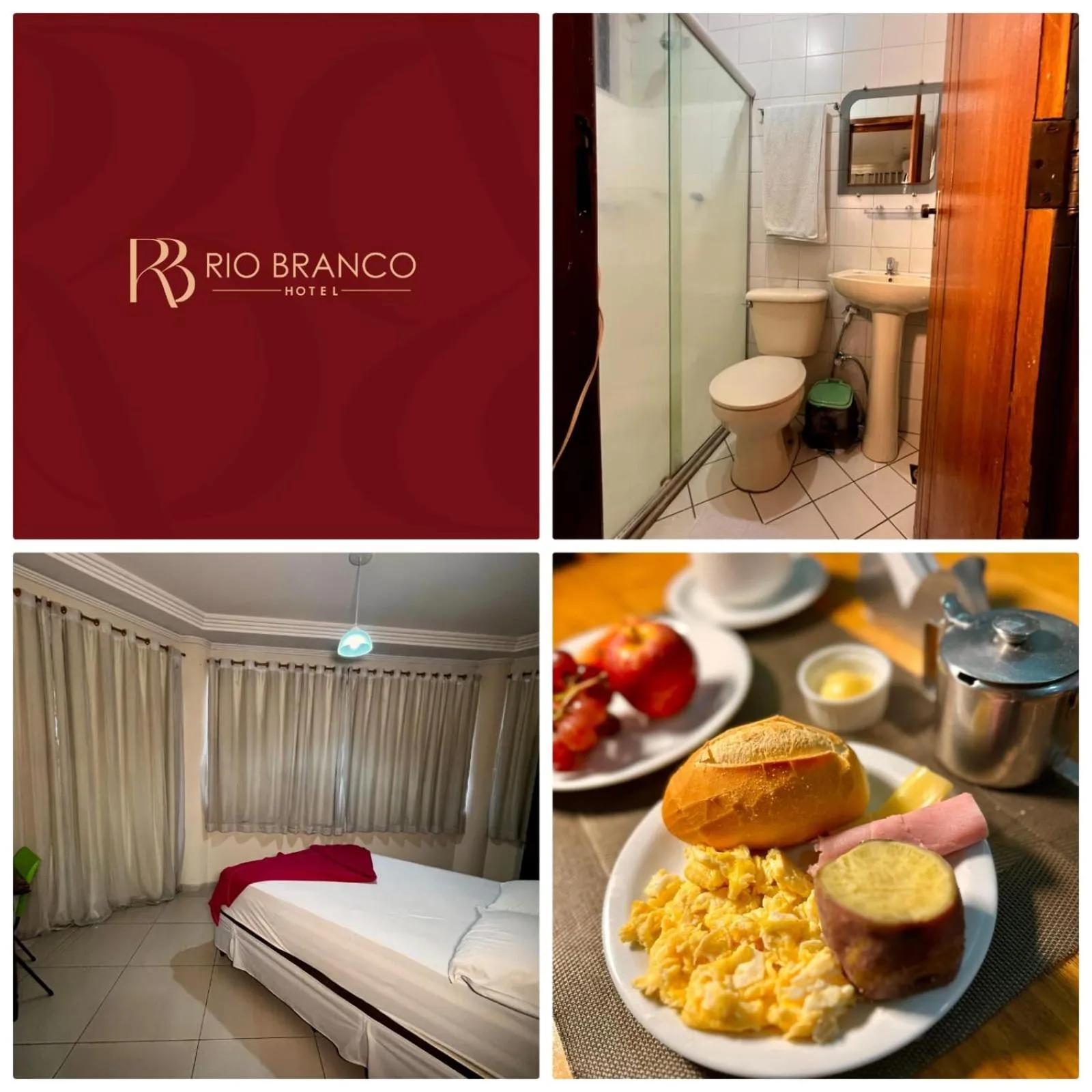 Bed in Hotel Rio Branco