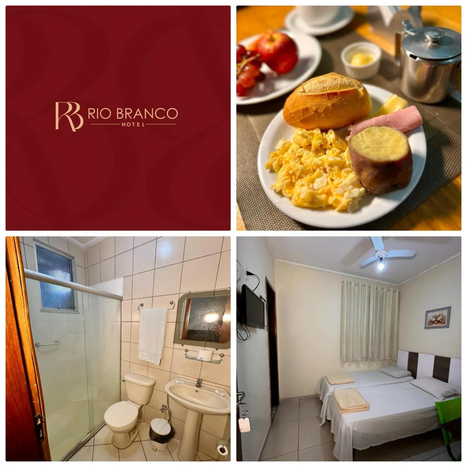 Bed in Hotel Rio Branco