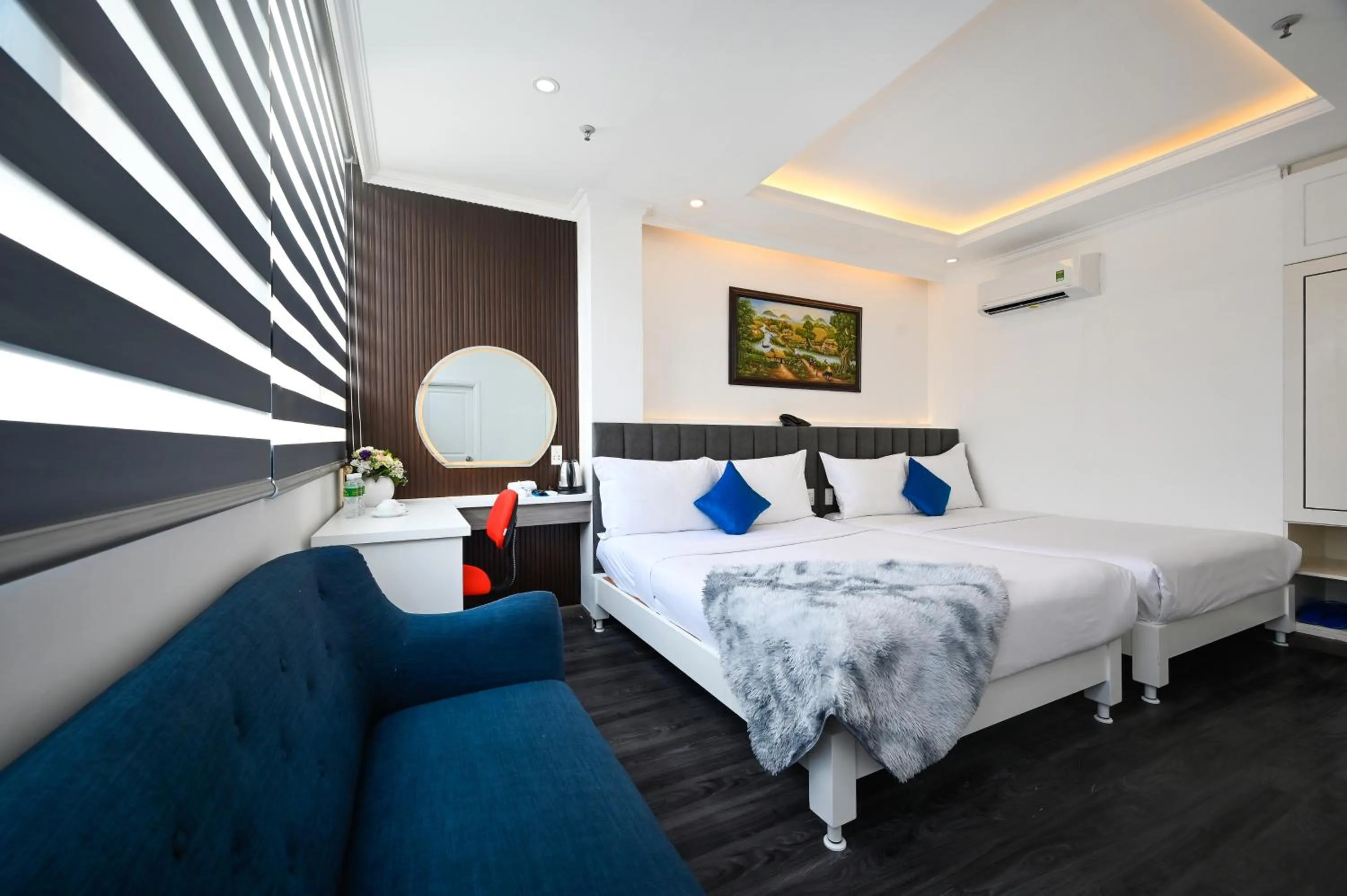 Photo of the whole room, Bed in Ruby Saigon Hotel - Ben Thanh
