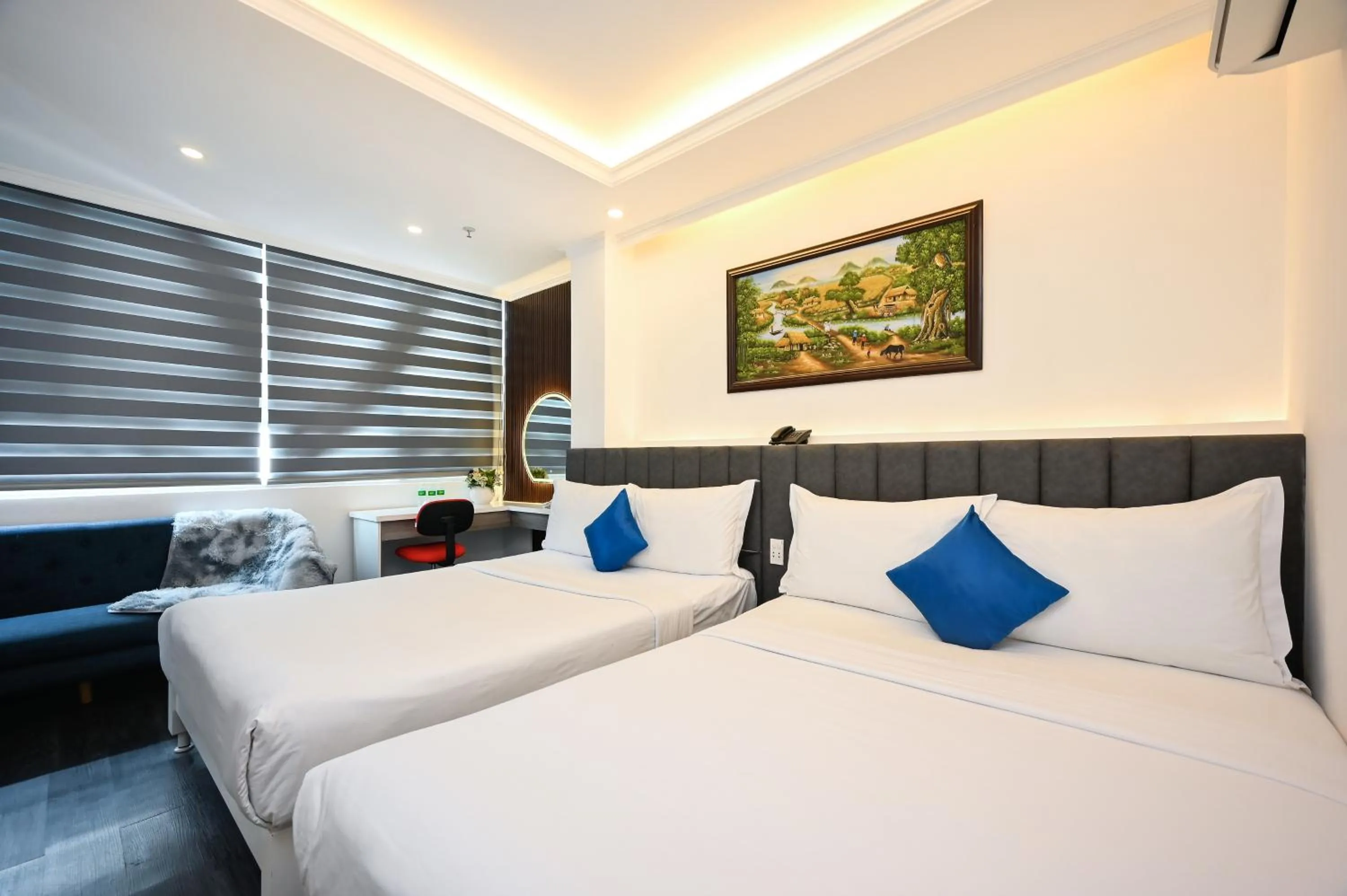 Photo of the whole room, Bed in Ruby Saigon Hotel - Ben Thanh