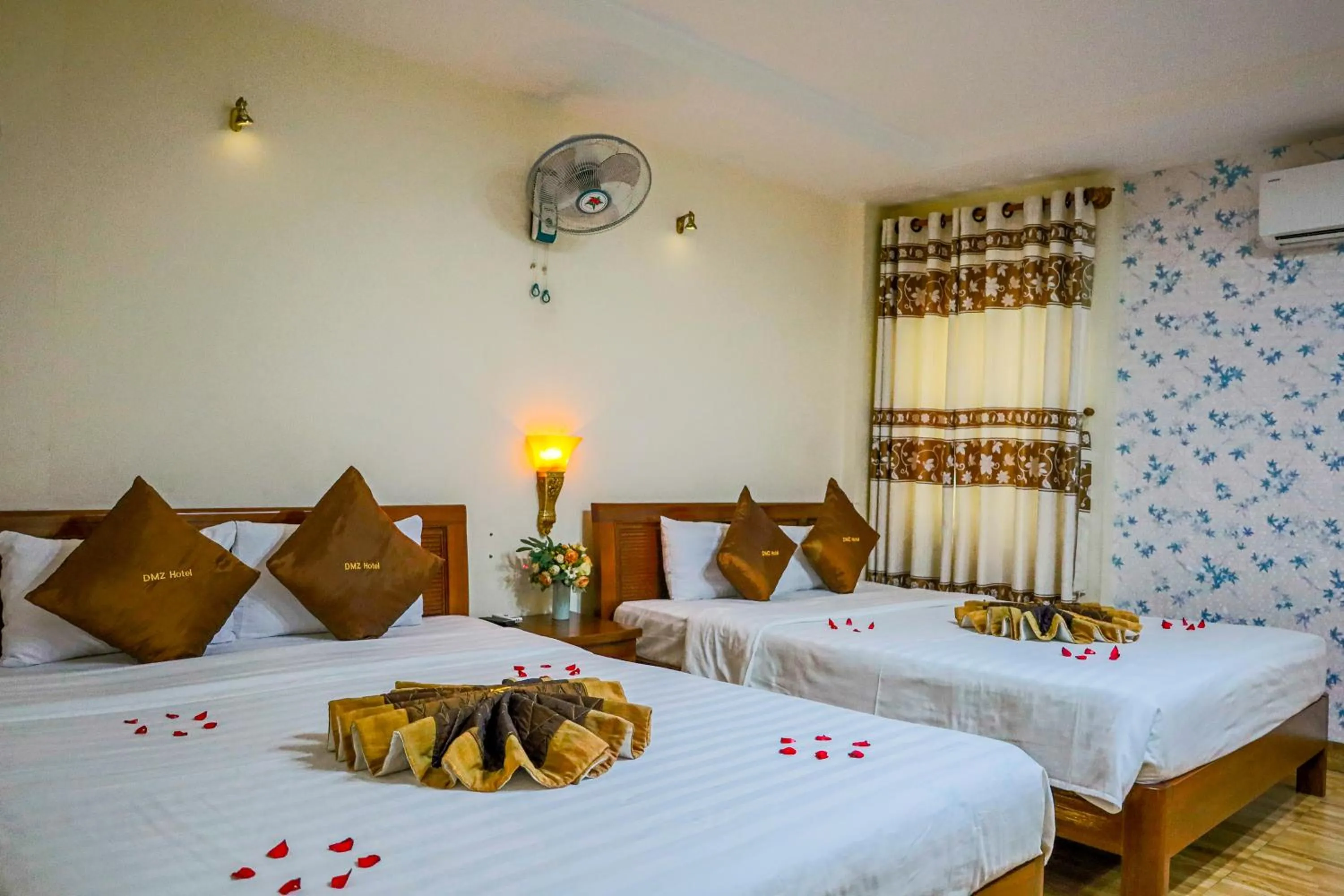 Bedroom, Bed in DMZ Hotel ,Central Hue ,Near Perfume River