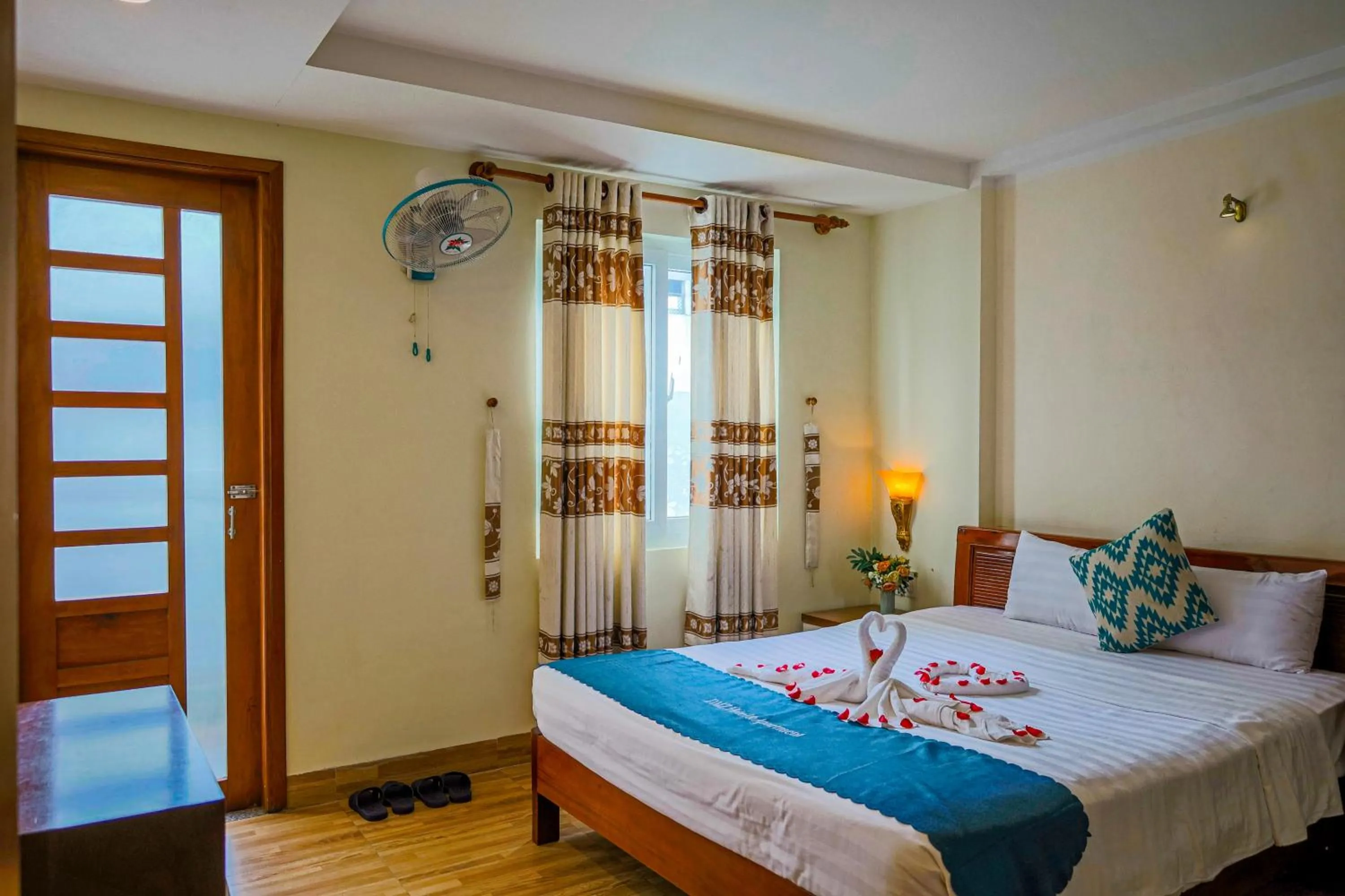 Photo of the whole room, Bed in DMZ Hotel ,Central Hue ,Near Perfume River