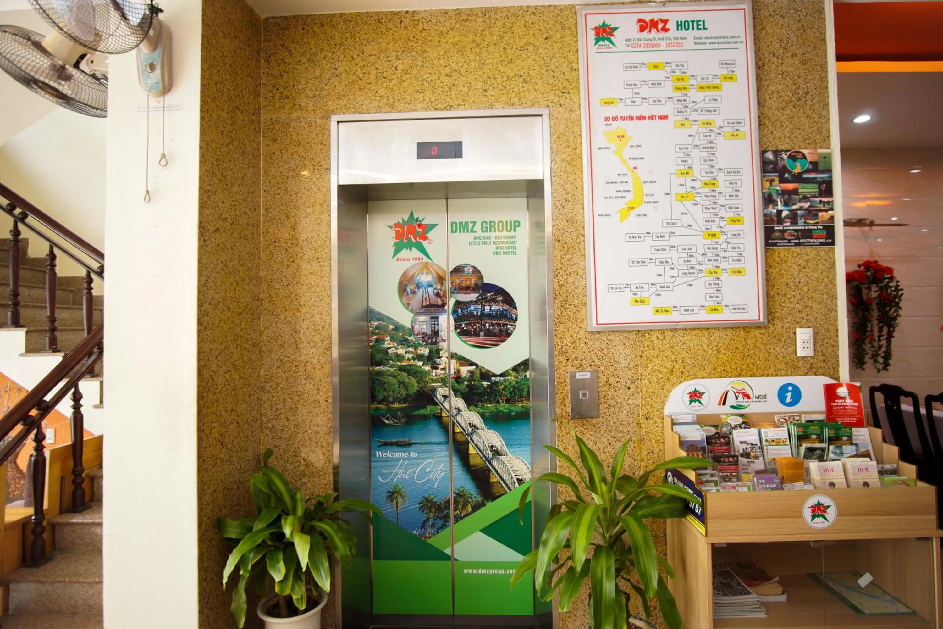 elevator in DMZ Hotel