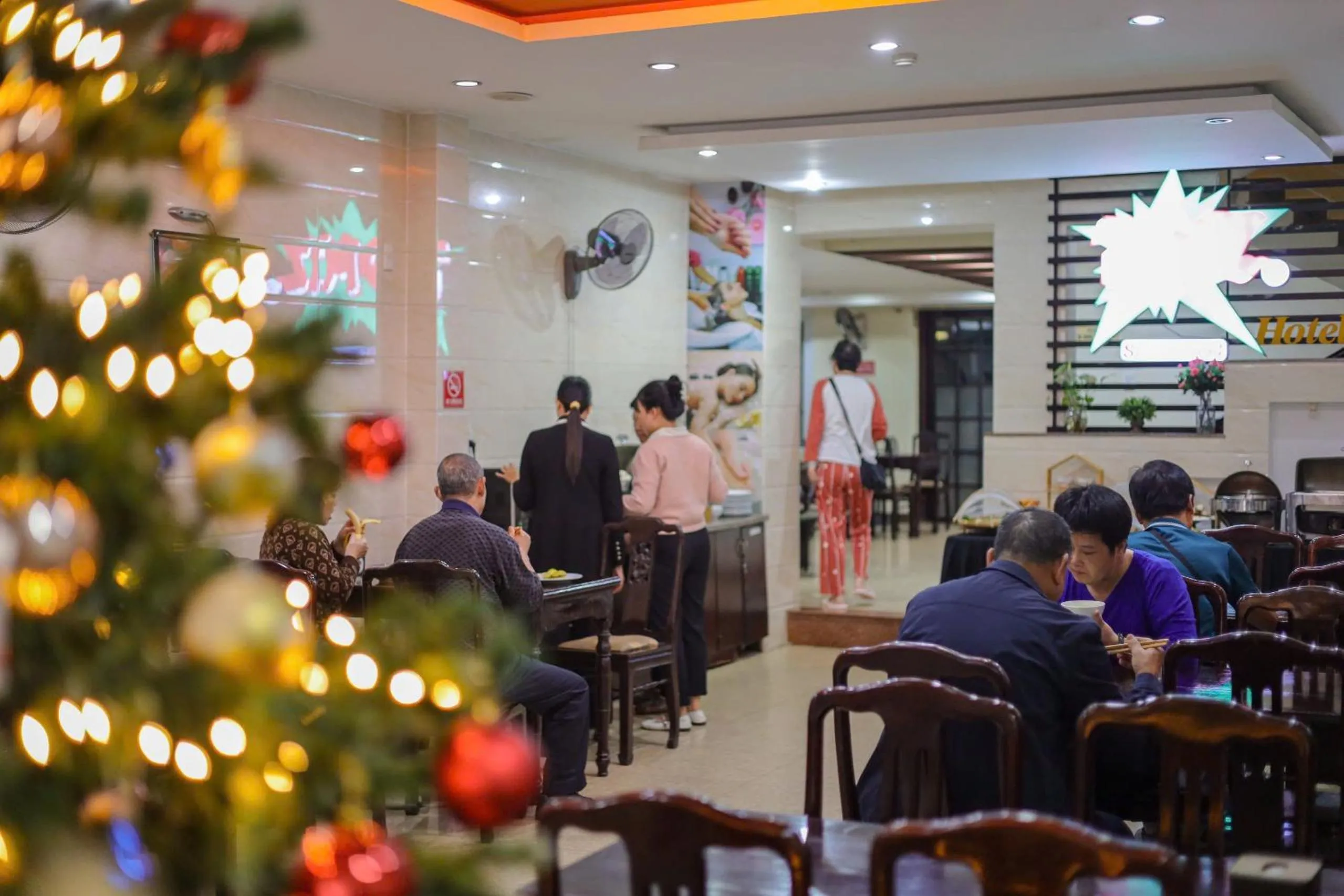 group of guests in DMZ Hotel