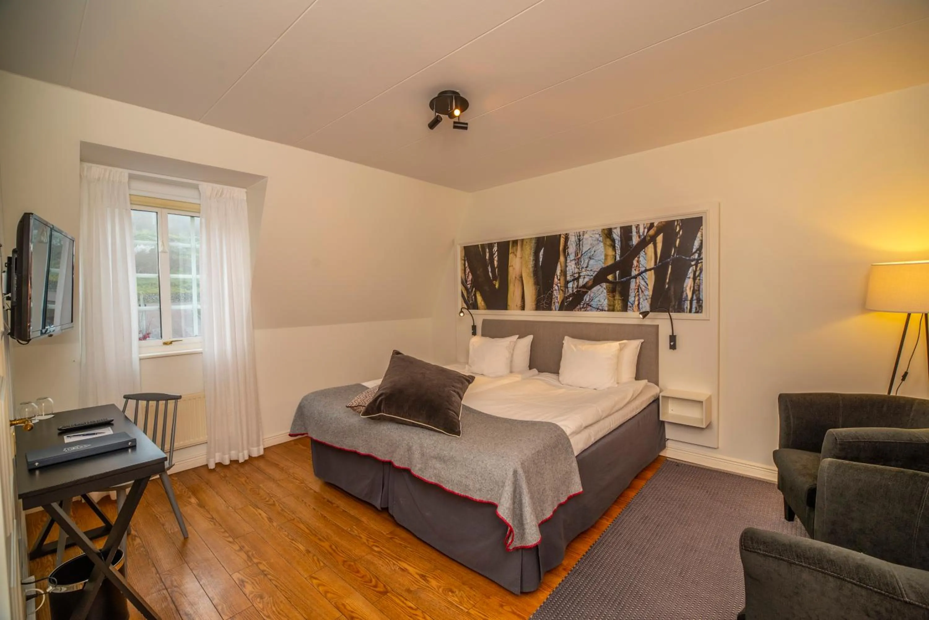 Bed in Hotel Rusthållargården