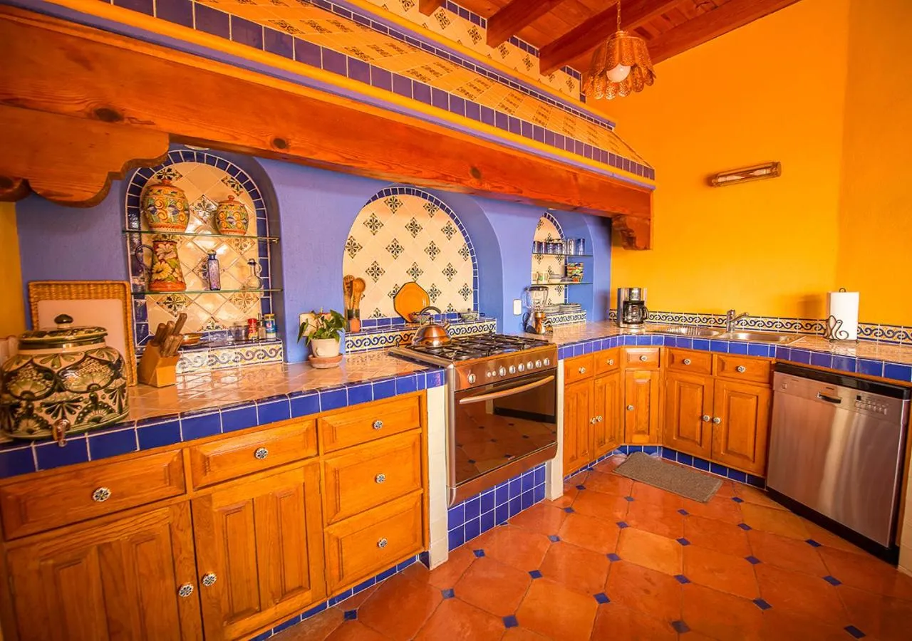 Kitchen or kitchenette in Casa Estrella de la Valenciana Hotel Boutique