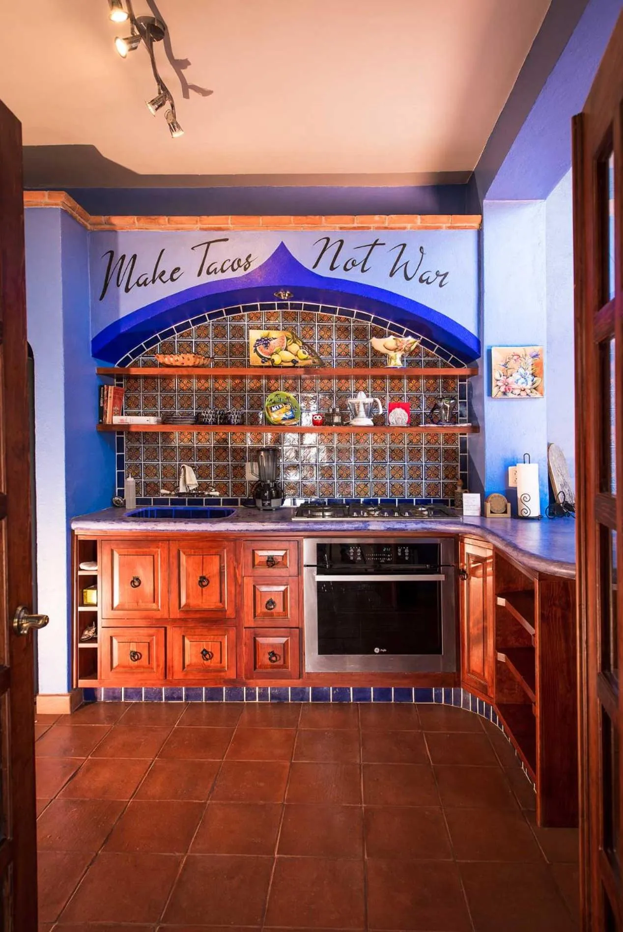 Kitchen or kitchenette in Casa Estrella de la Valenciana Hotel Boutique