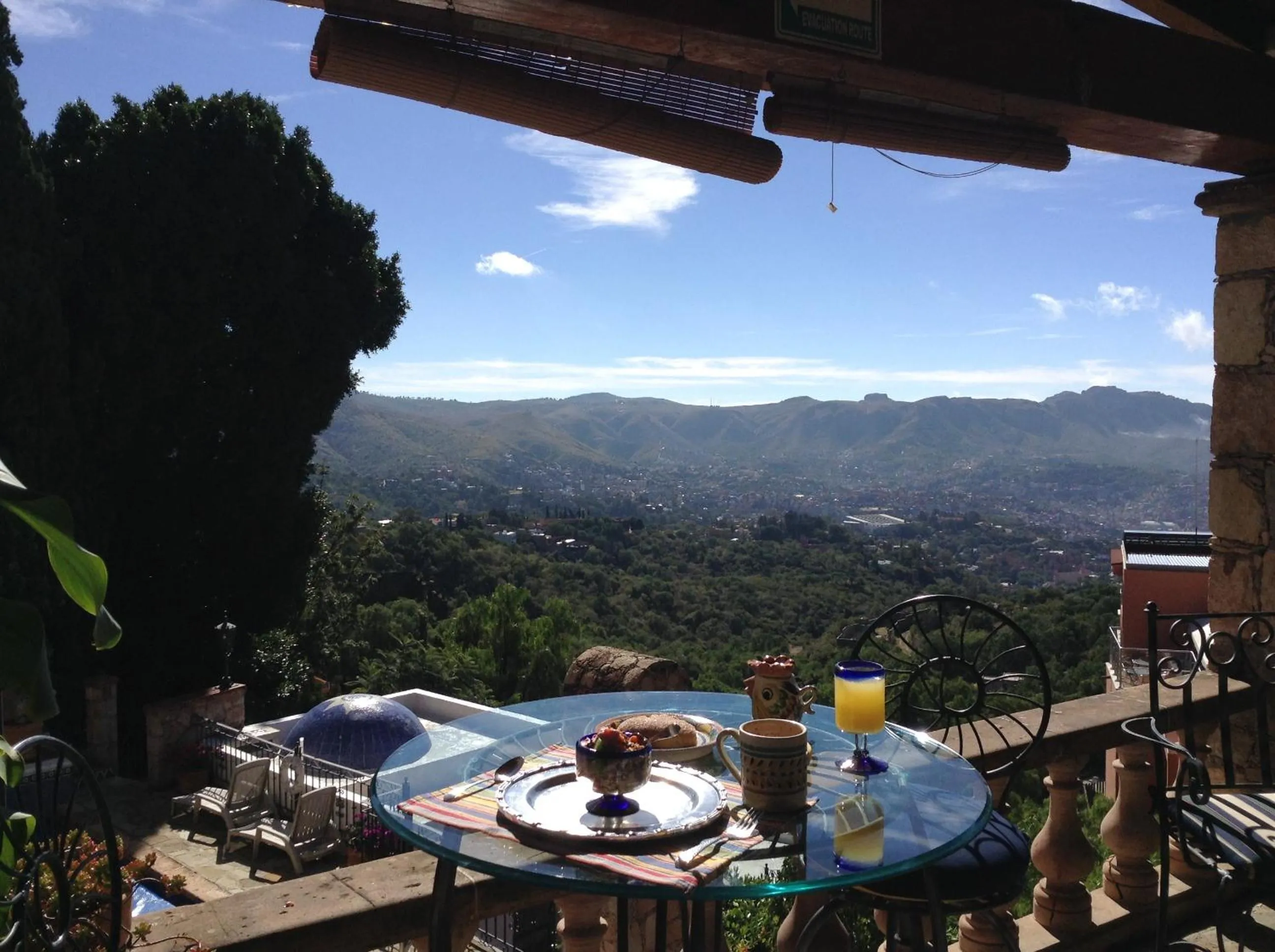 Balcony/Terrace in Casa Estrella de la Valenciana Hotel Boutique