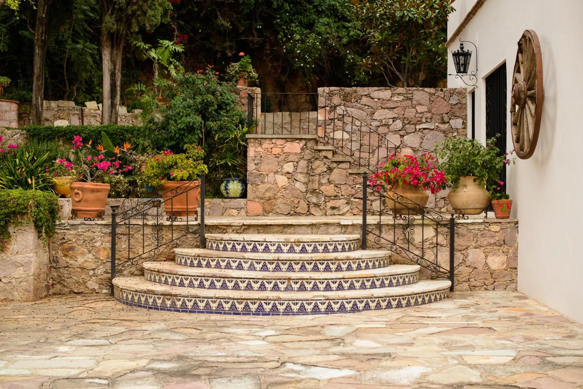 Patio in Casa Estrella de la Valenciana Hotel Boutique