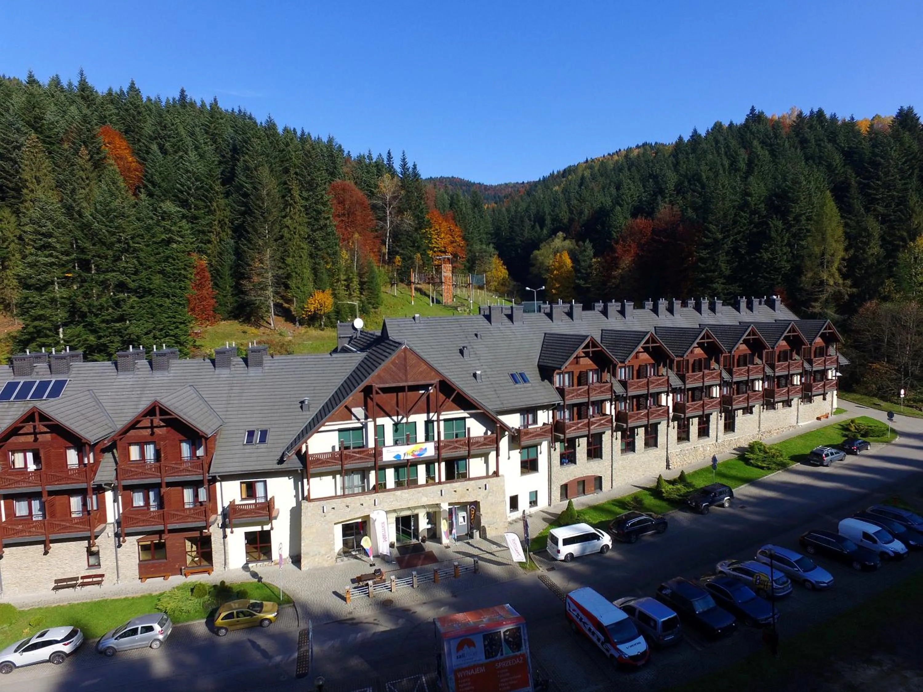 Bird's eye view in Wierchomla Ski & Spa Resort