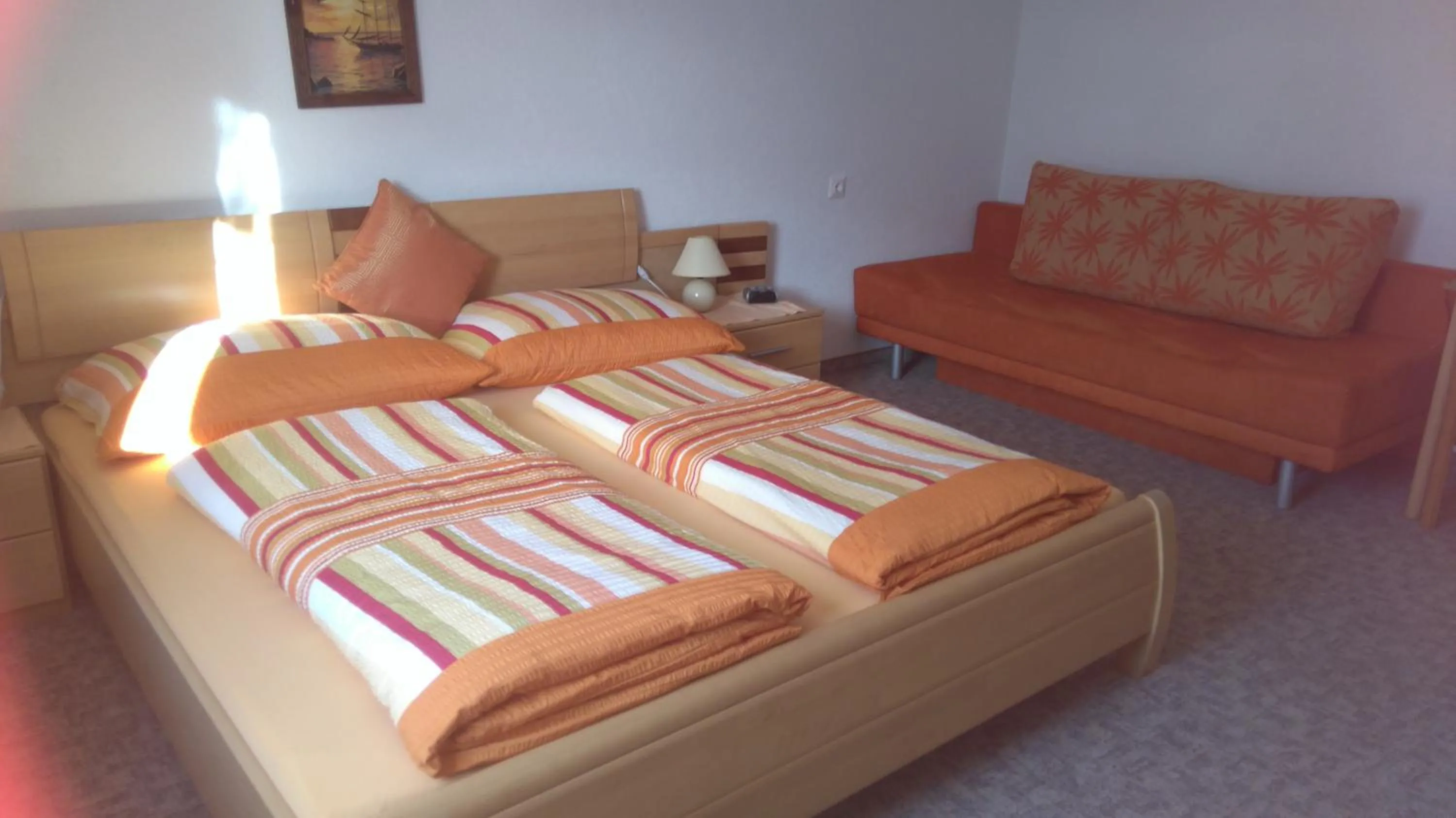 Bed in Ferienwohnungen Egger