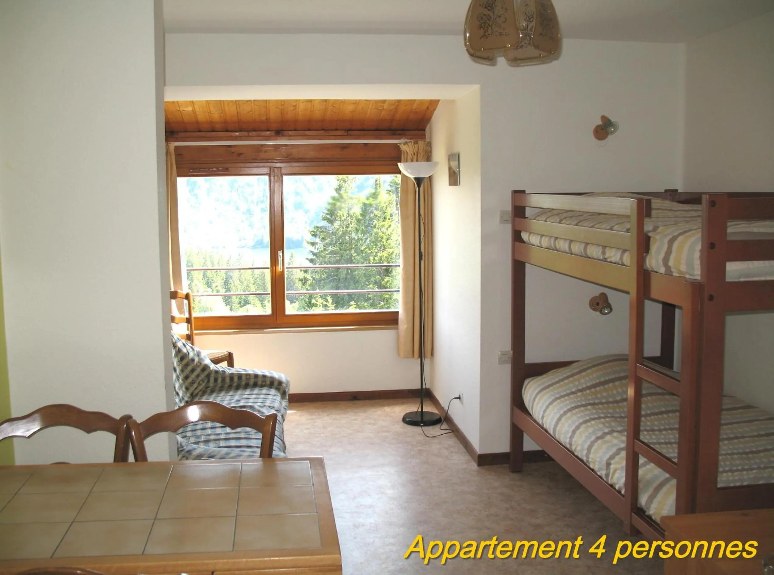 Bed in Les Terrasses du Lac Blanc - Studios & Appartements