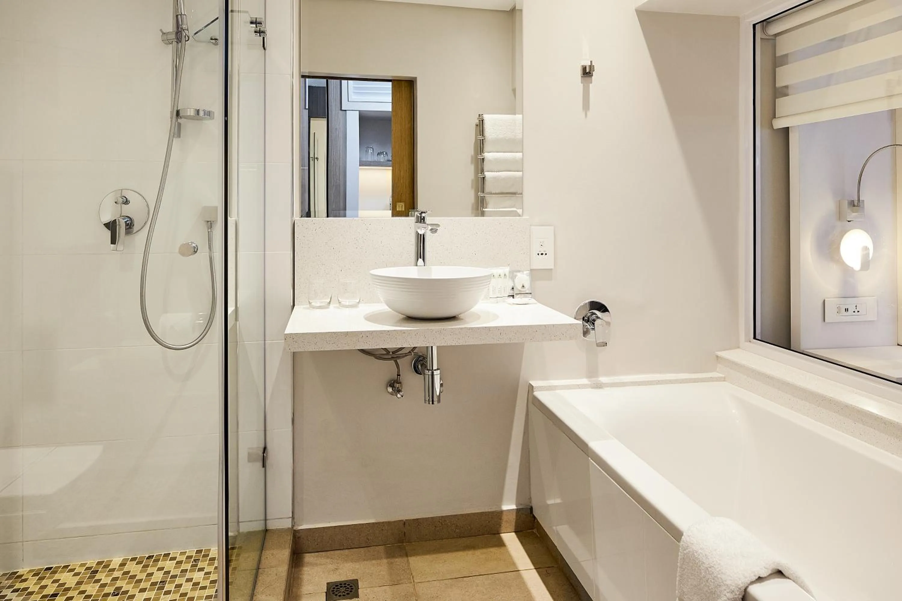 Shower in First Group Riviera Suites