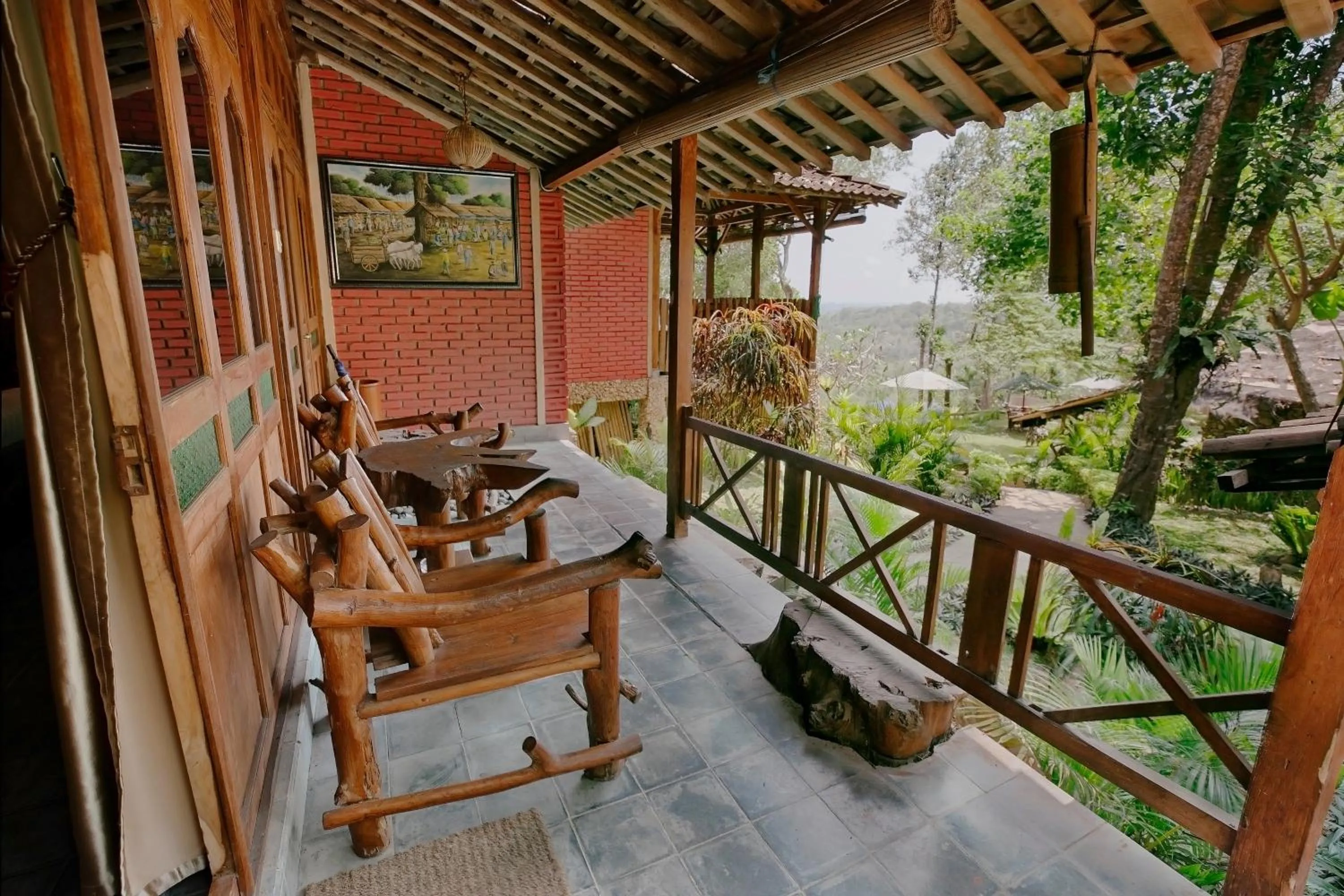 Patio in Rajaklana Resort and Spa